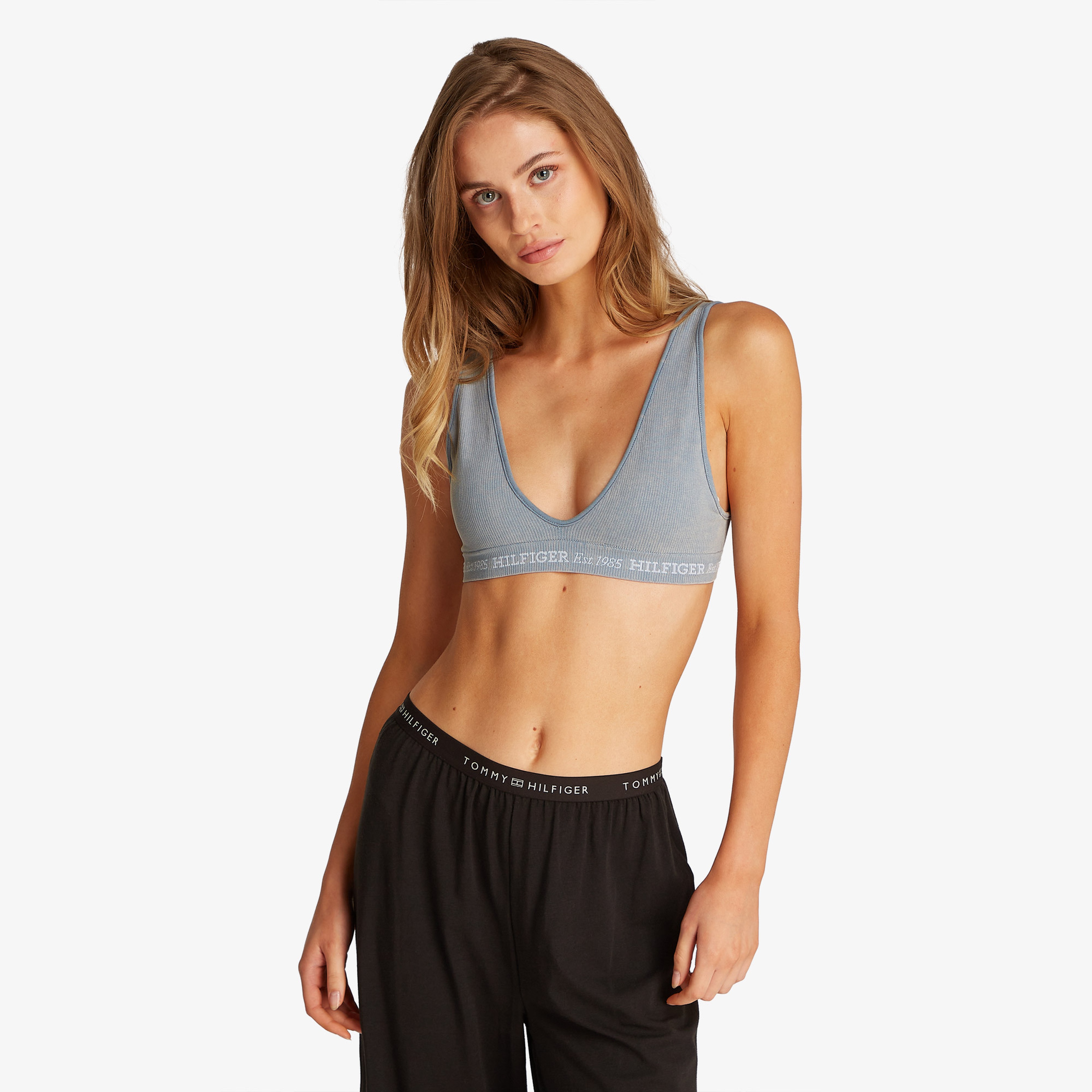 Tommy Hilfiger Rp Triangle Kadın Mavi Bra