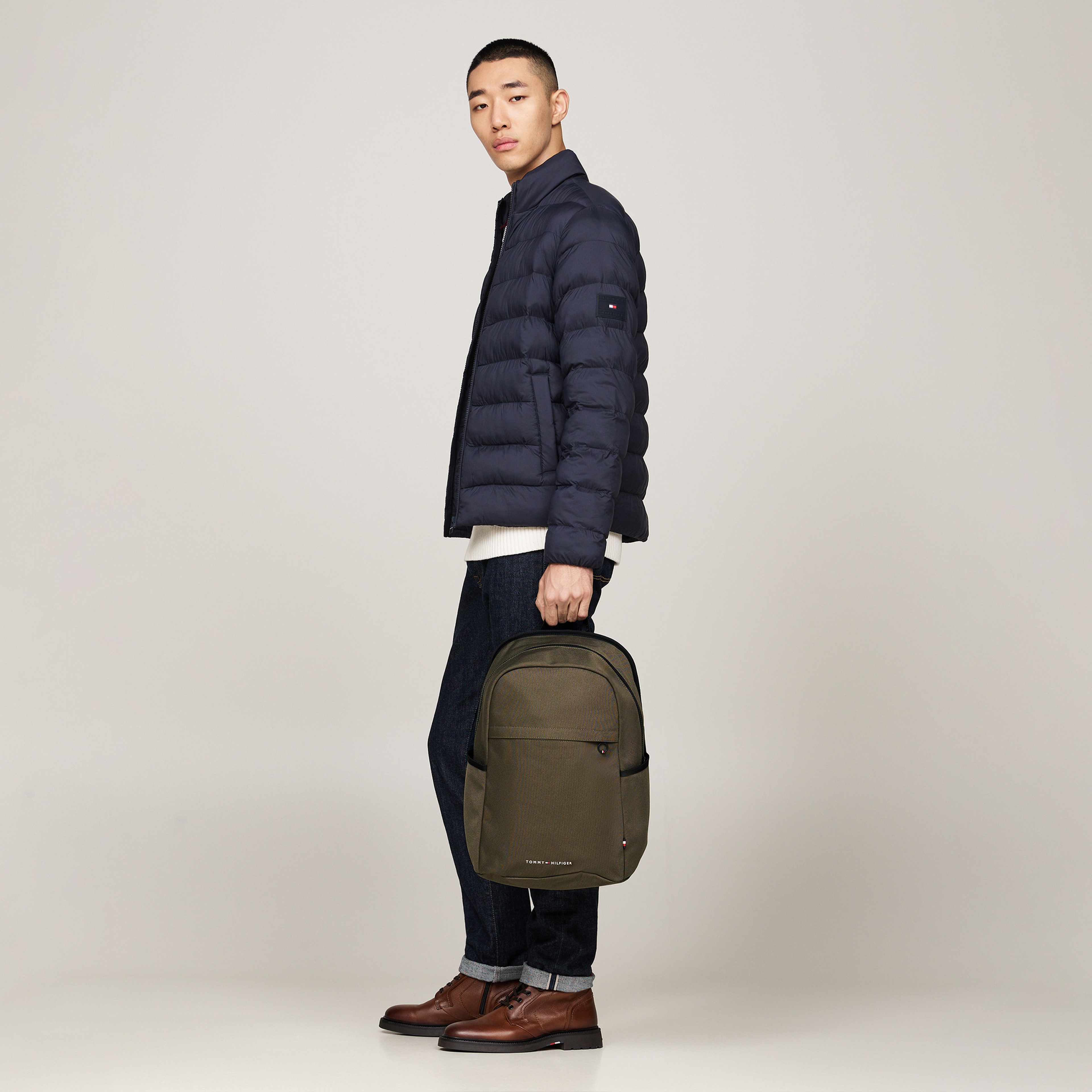 Tommy Hilfiger Erkek Haki Çanta