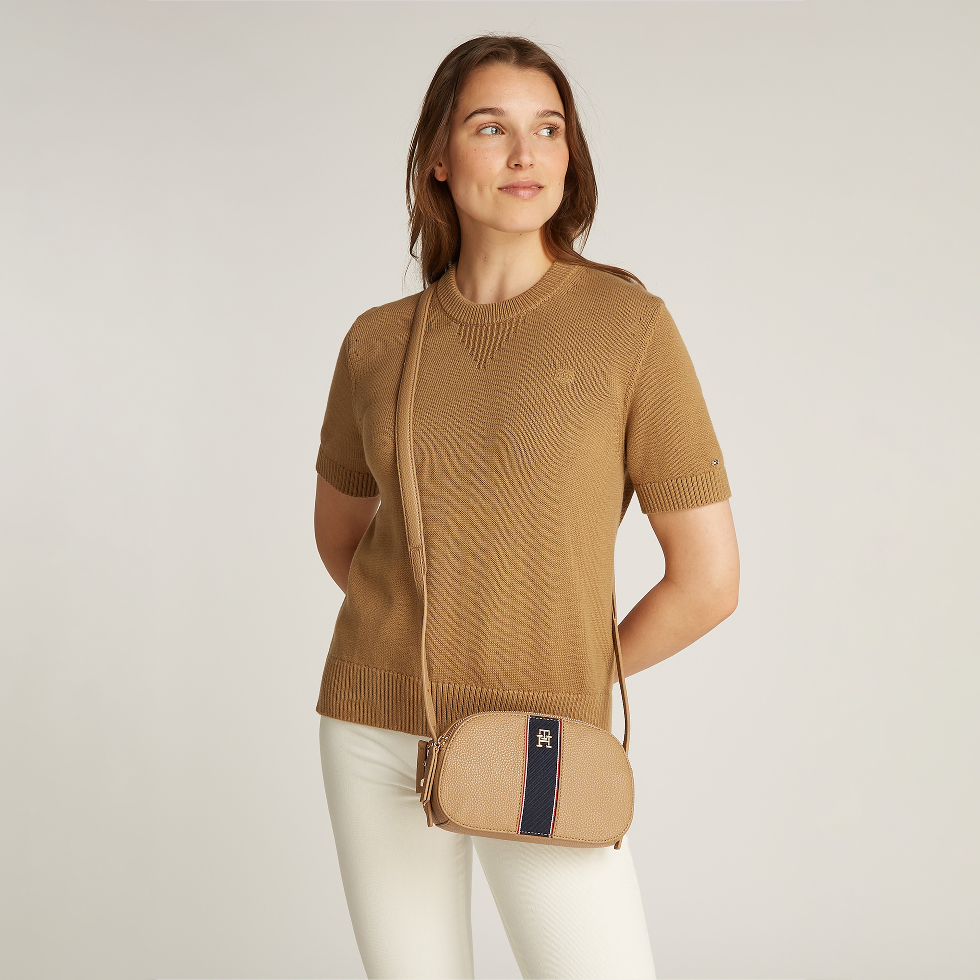 Tommy Hilfiger Legacy Kadın Haki El Çantası