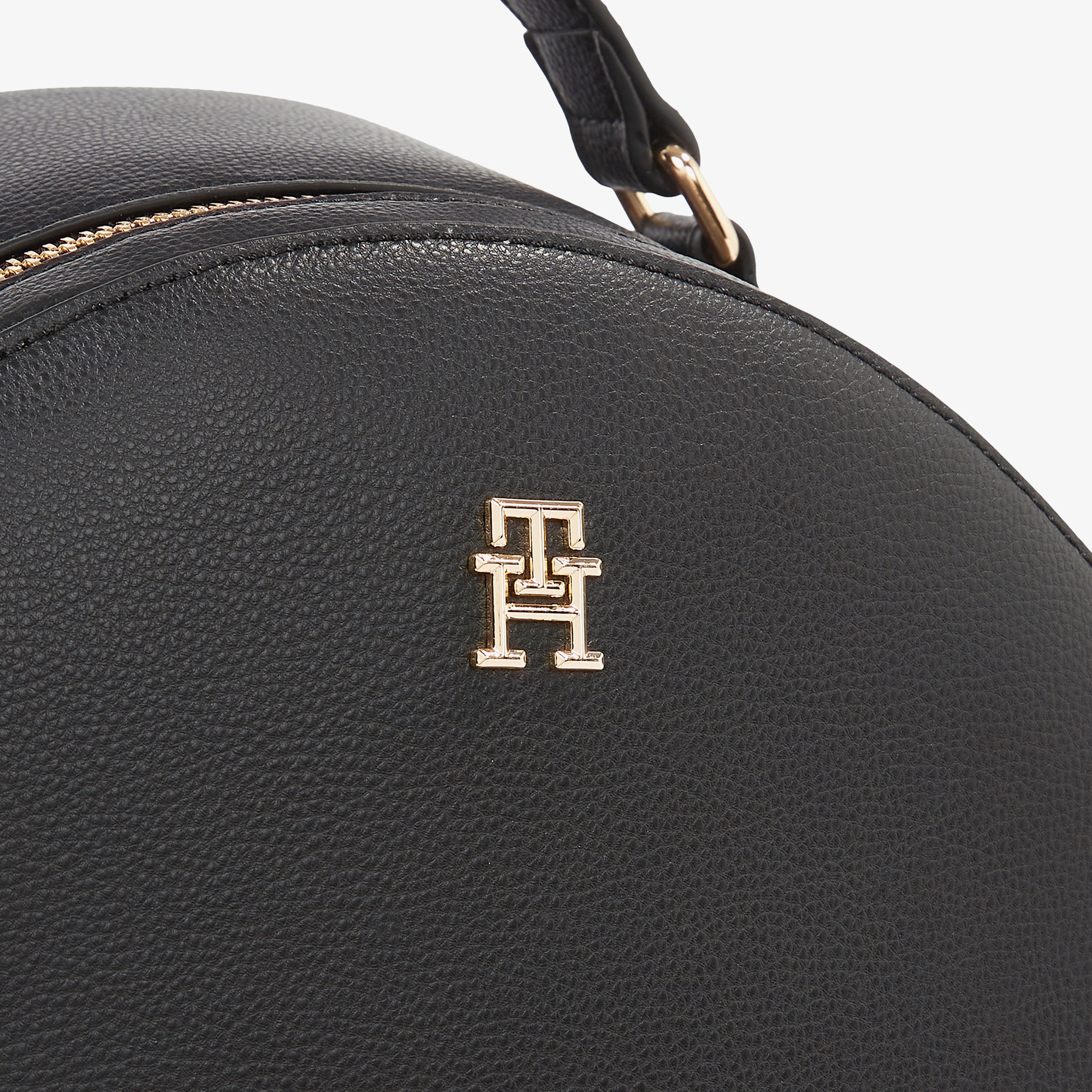 Tommy Hilfiger Soft Logotape Kadın Siyah Sırt Çantası