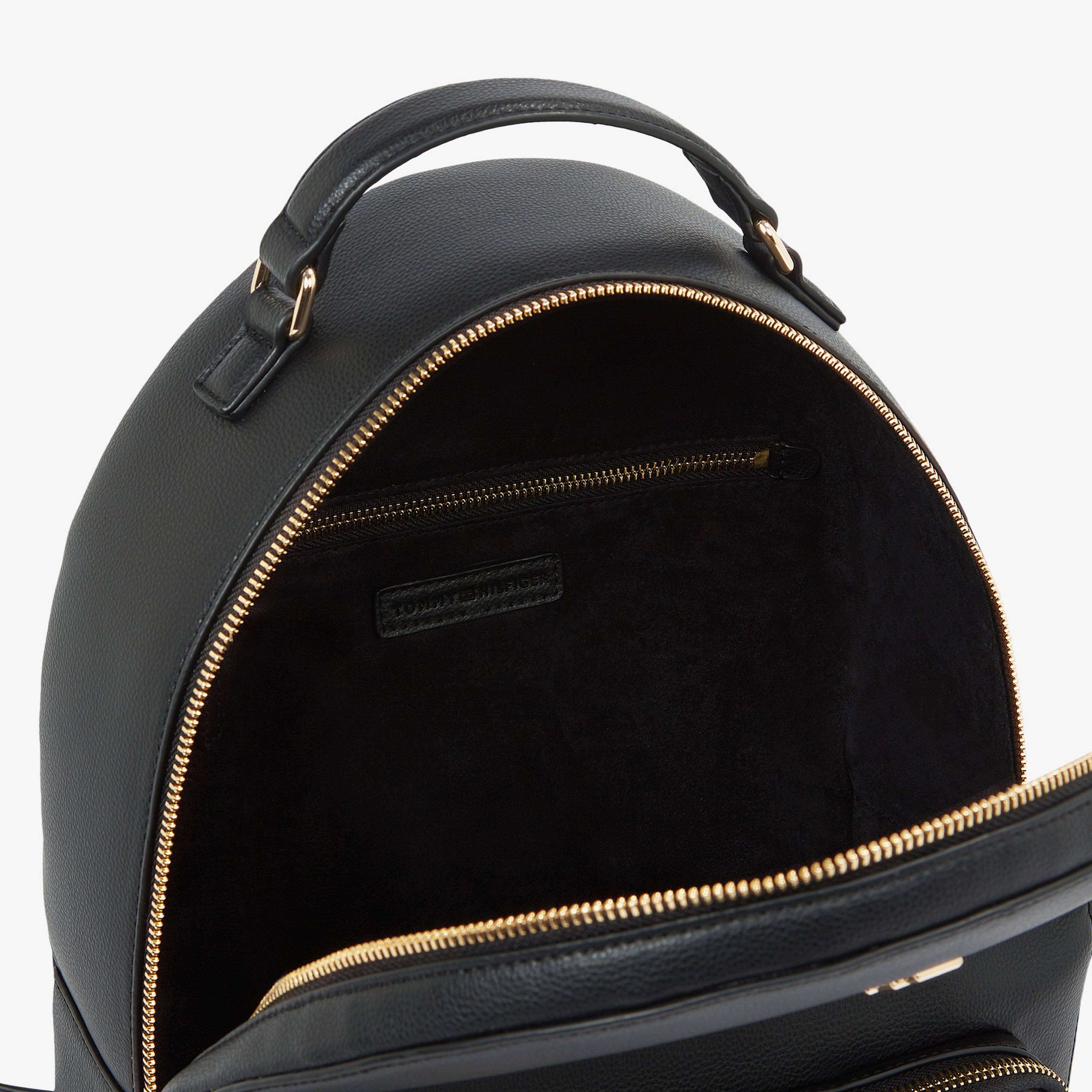 Tommy Hilfiger Soft Logotape Kadın Siyah Sırt Çantası