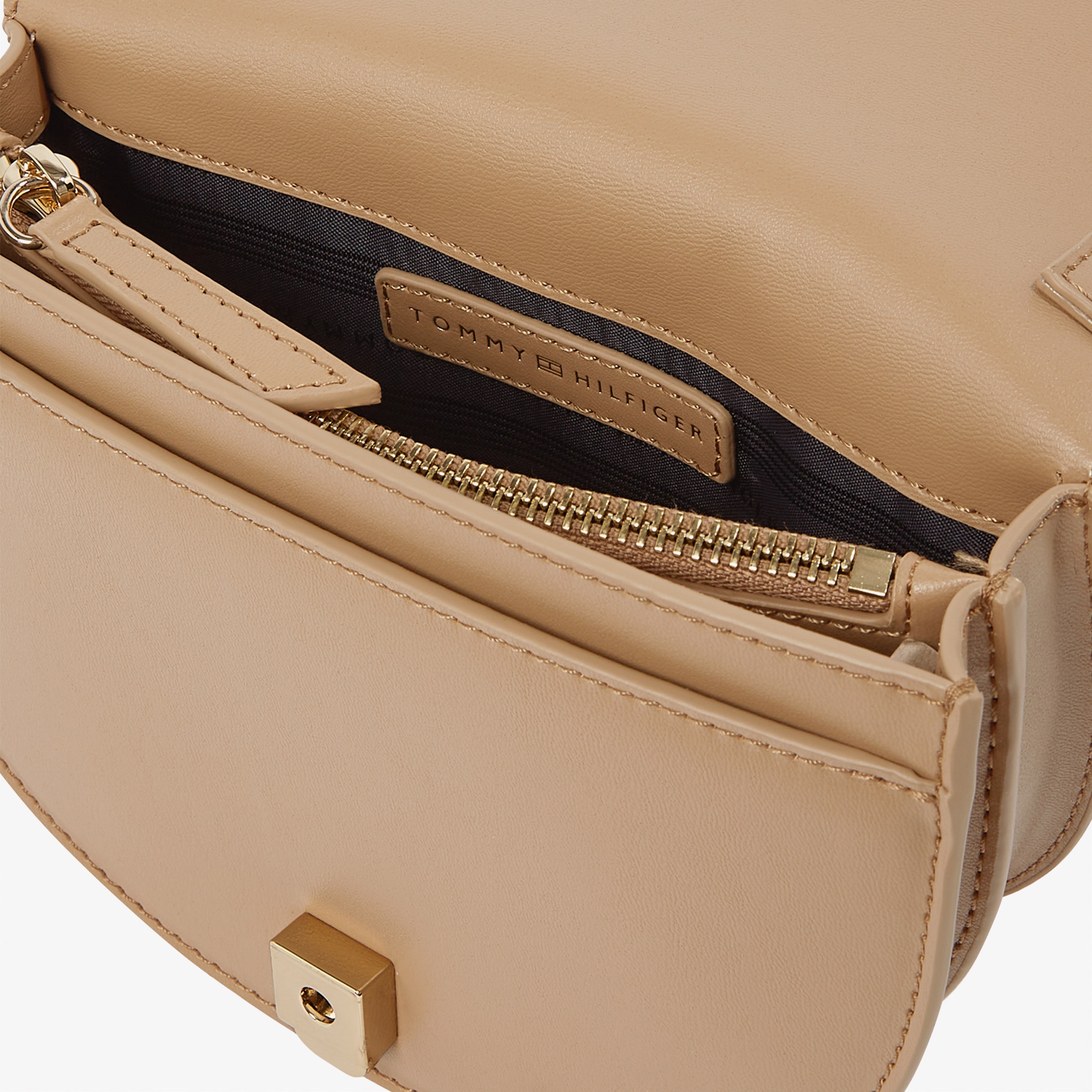 Tommy Hilfiger Heritage Saddle Kadın Kahverengi El Çantası