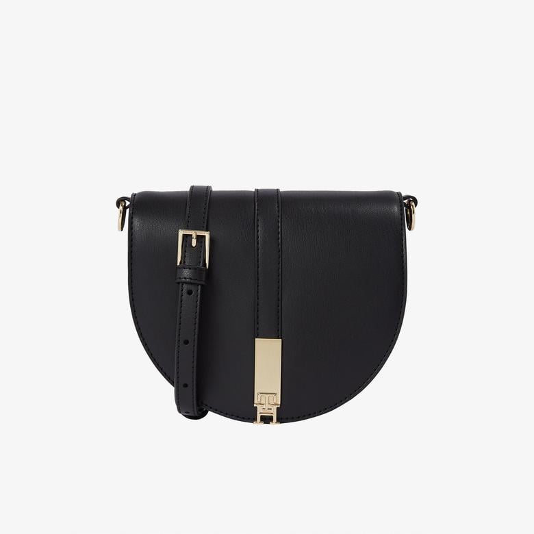 Tommy Hilfiger Heritage Saddle Kadın Siyah El Çantası