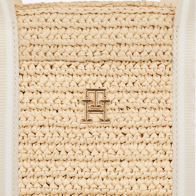 Tommy Hilfiger Spring Logo Mini Kadın Bej El Çantası