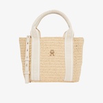 Tommy Hilfiger Spring Logo Mini Kadın Bej El Çantası