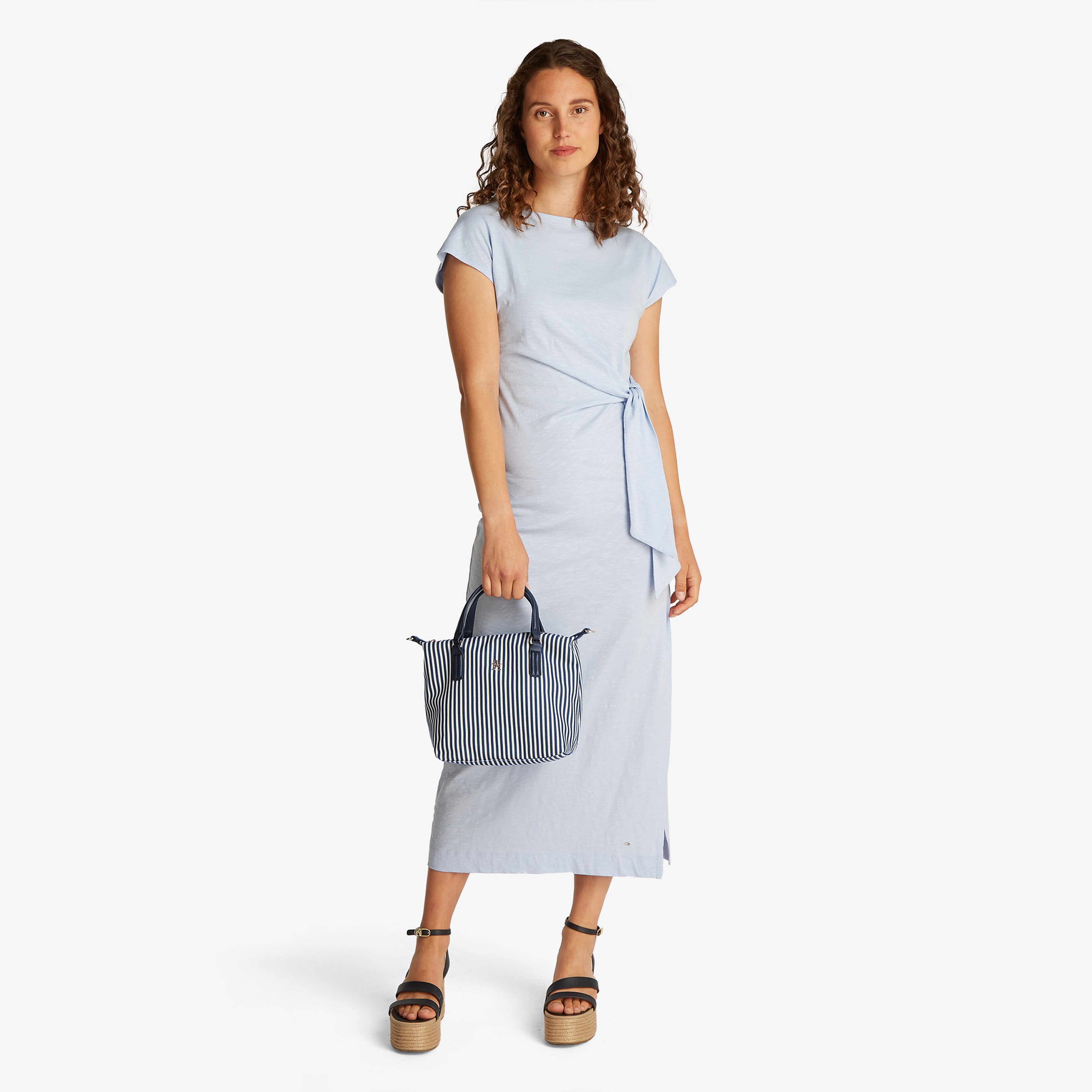 Tommy Hilfiger Poppy Summer Small Kadın Lacivert El Çantası