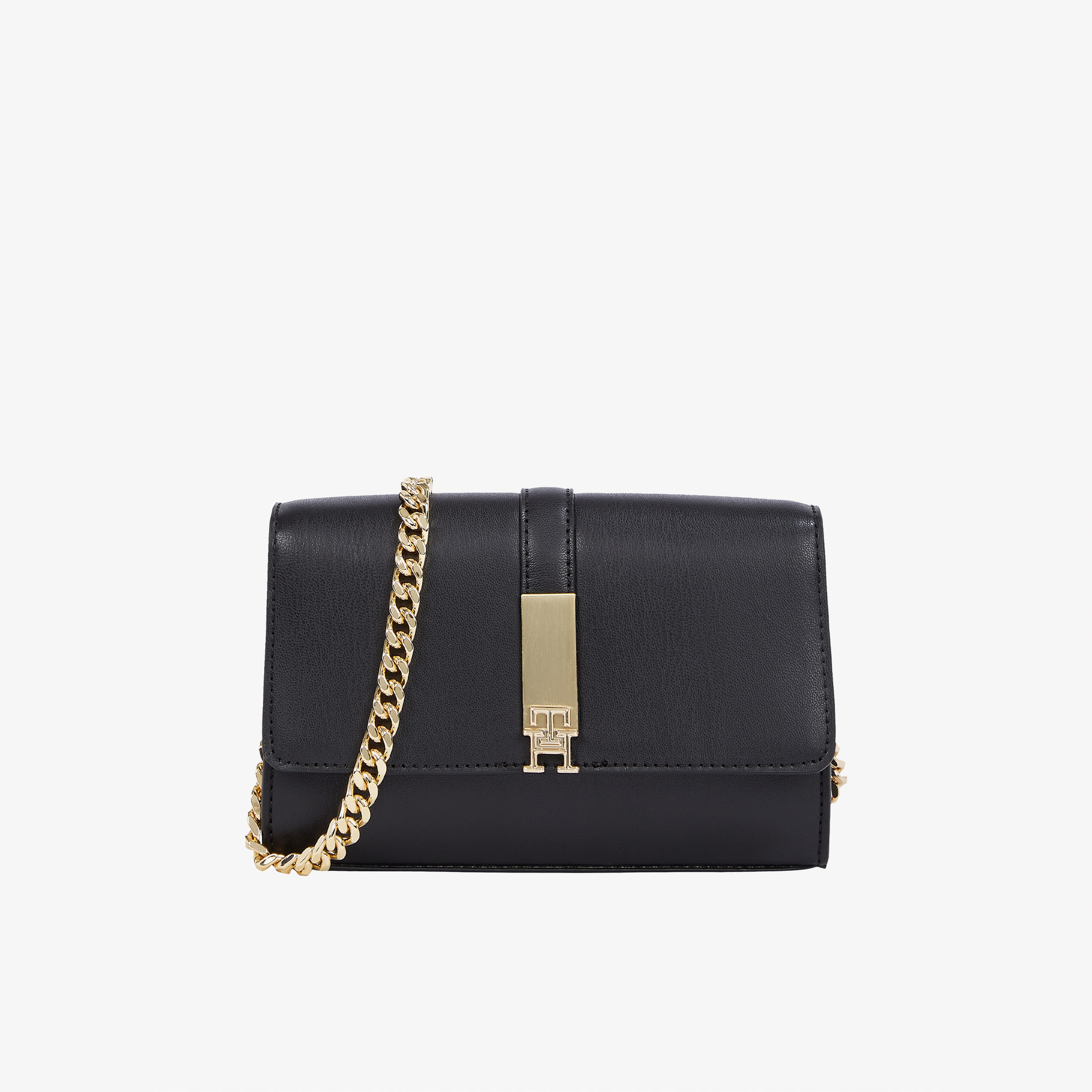 Tommy Hilfiger Heritage Mini Crossover Chain Kadın Siyah El Çantası