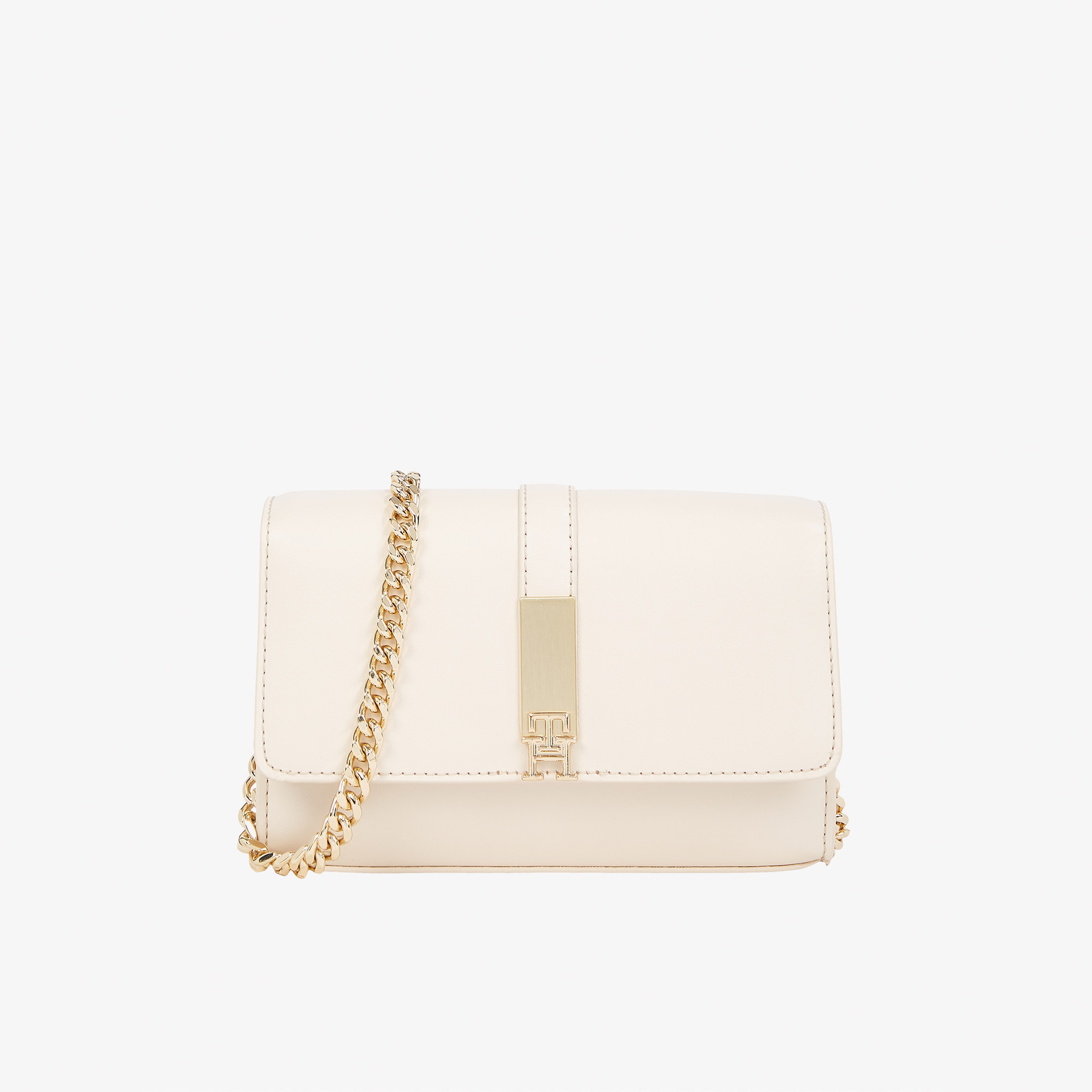 Tommy Hilfiger Heritage Mini Crossover Chain Kadın Bej El Çantası