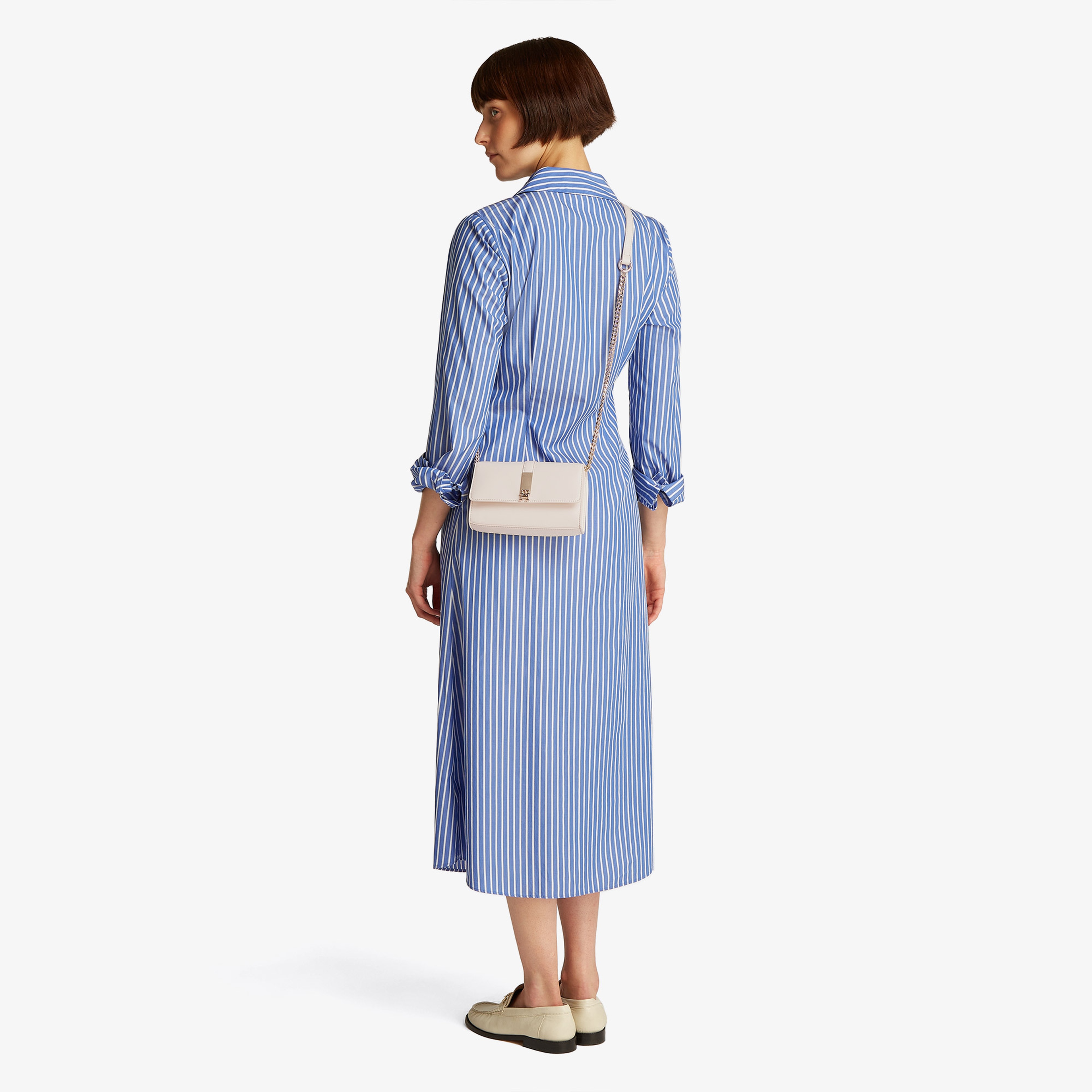 Tommy Hilfiger Heritage Mini Crossover Chain Kadın Bej El Çantası