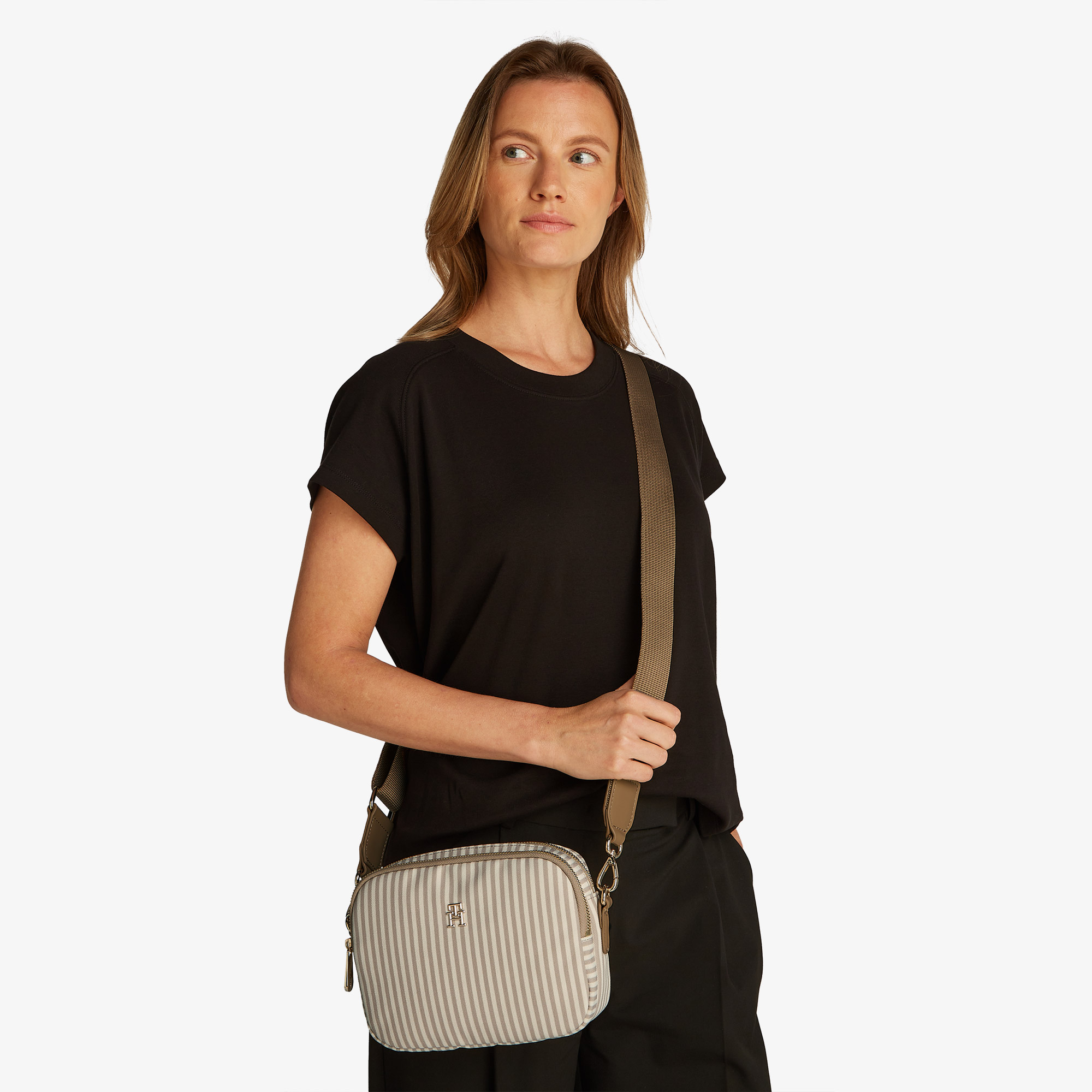 Tommy Hilfiger Poppy Summer Kadın Haki El Çantası