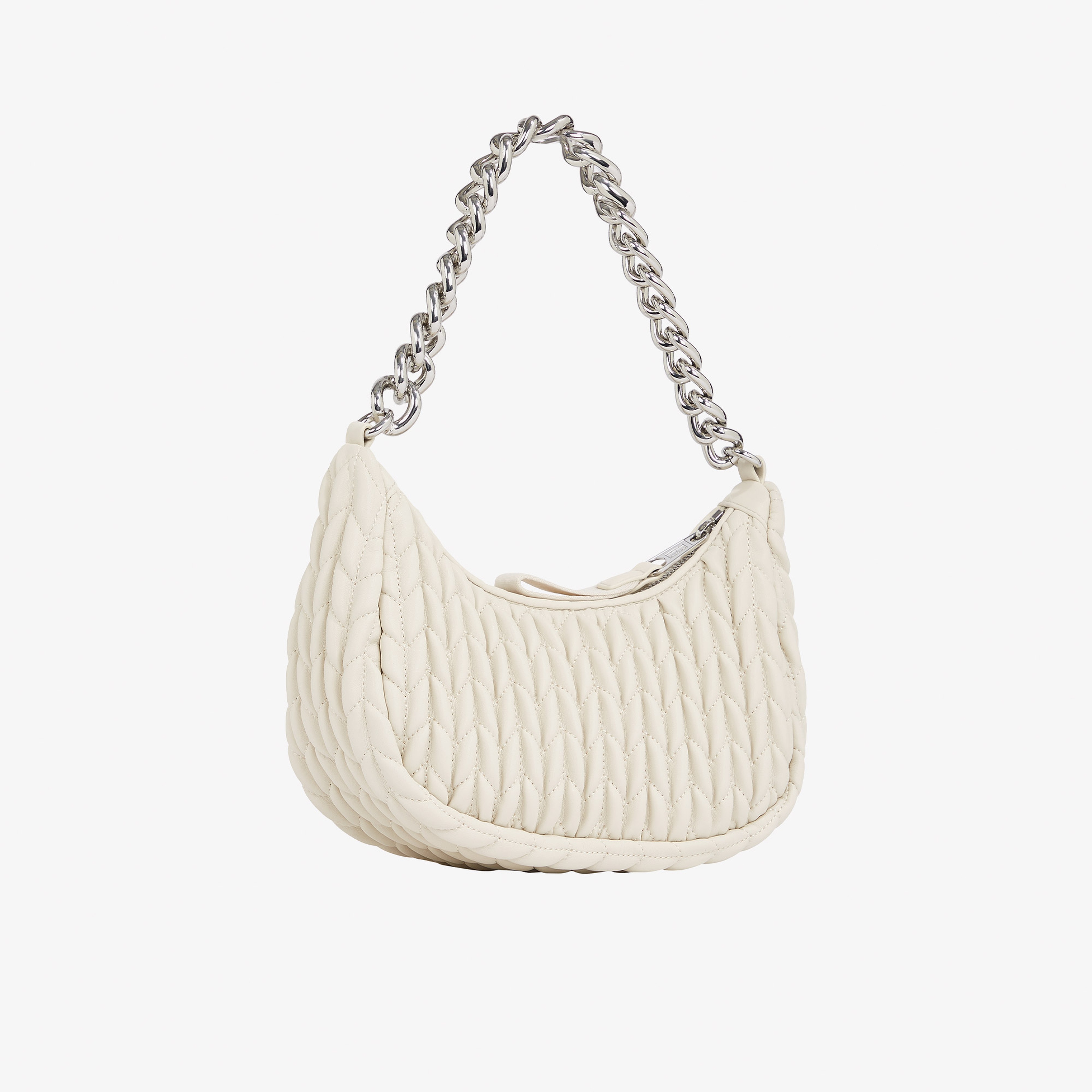 Tommy Hilfiger Iconic Shoulder Quilted Kadın Bej El Çantası