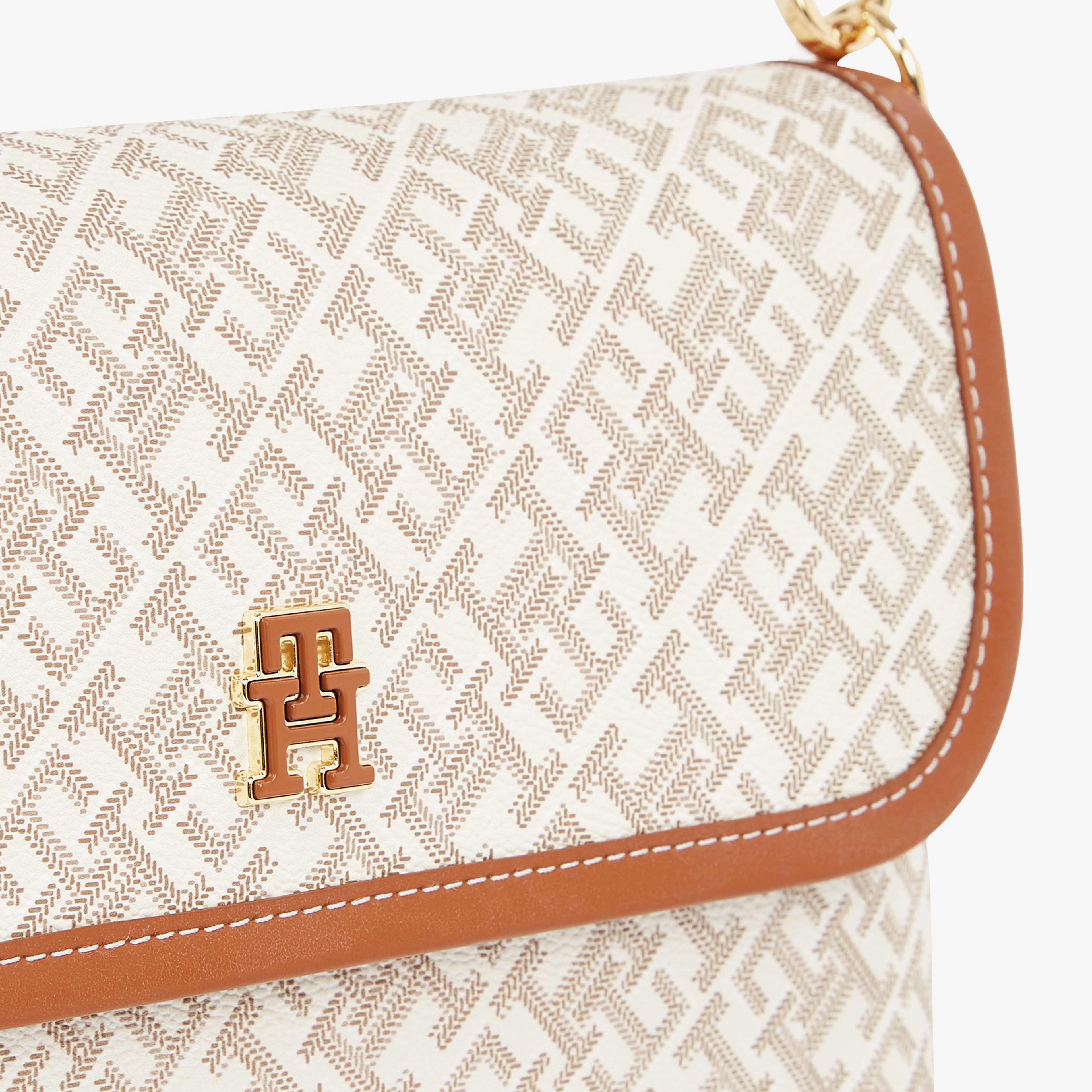 Tommy Hilfiger Monoplay Flap Crossover Kadın Haki El Çantası