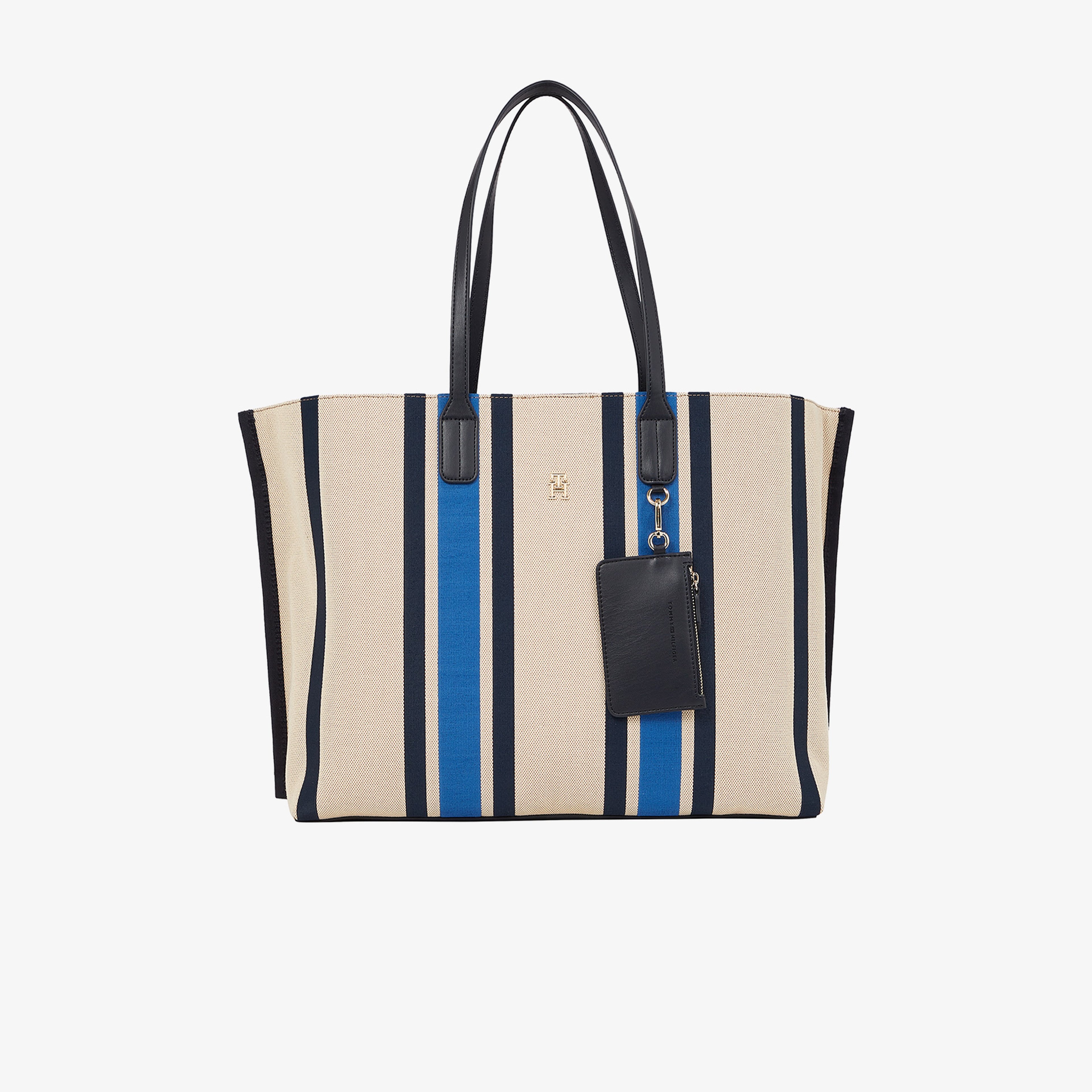 Tommy Hilfiger Distinct Canvas Kadın Lacivert El Çantası