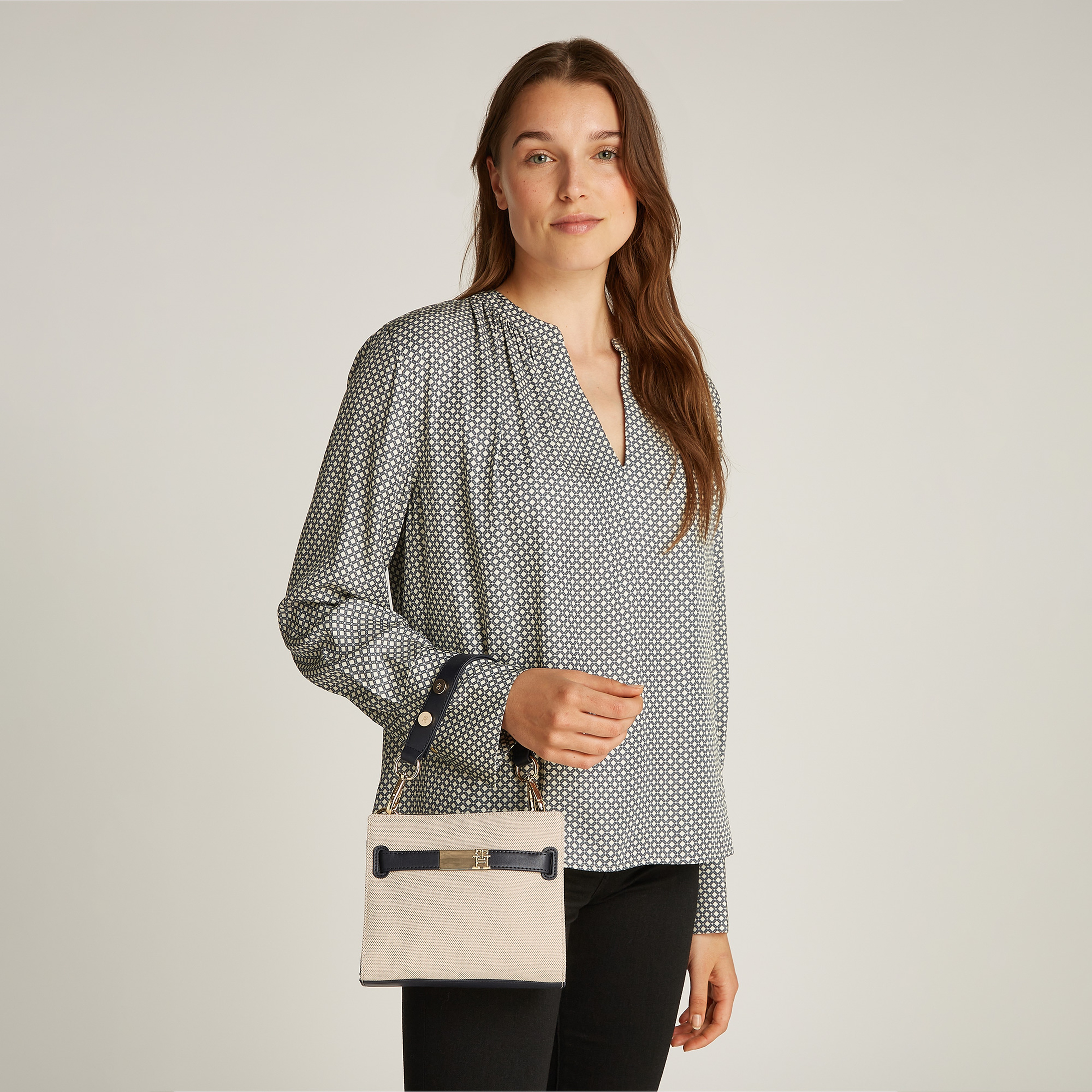 Tommy Hilfiger Heritage Mini Satchel Sp Ca Kadın El Çantası