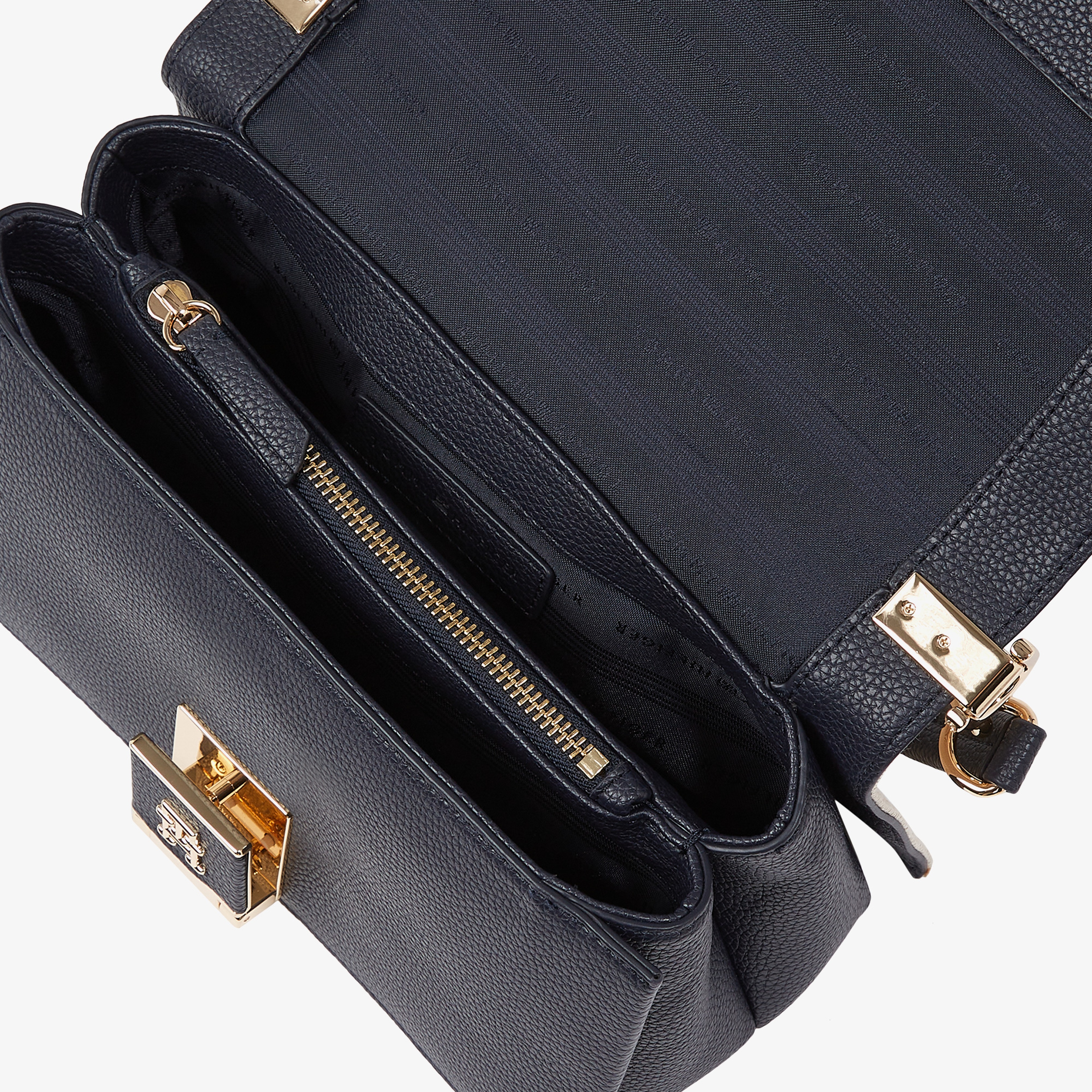 Tommy Hilfiger Crossover Canvas Kadın Mavi El Çantası