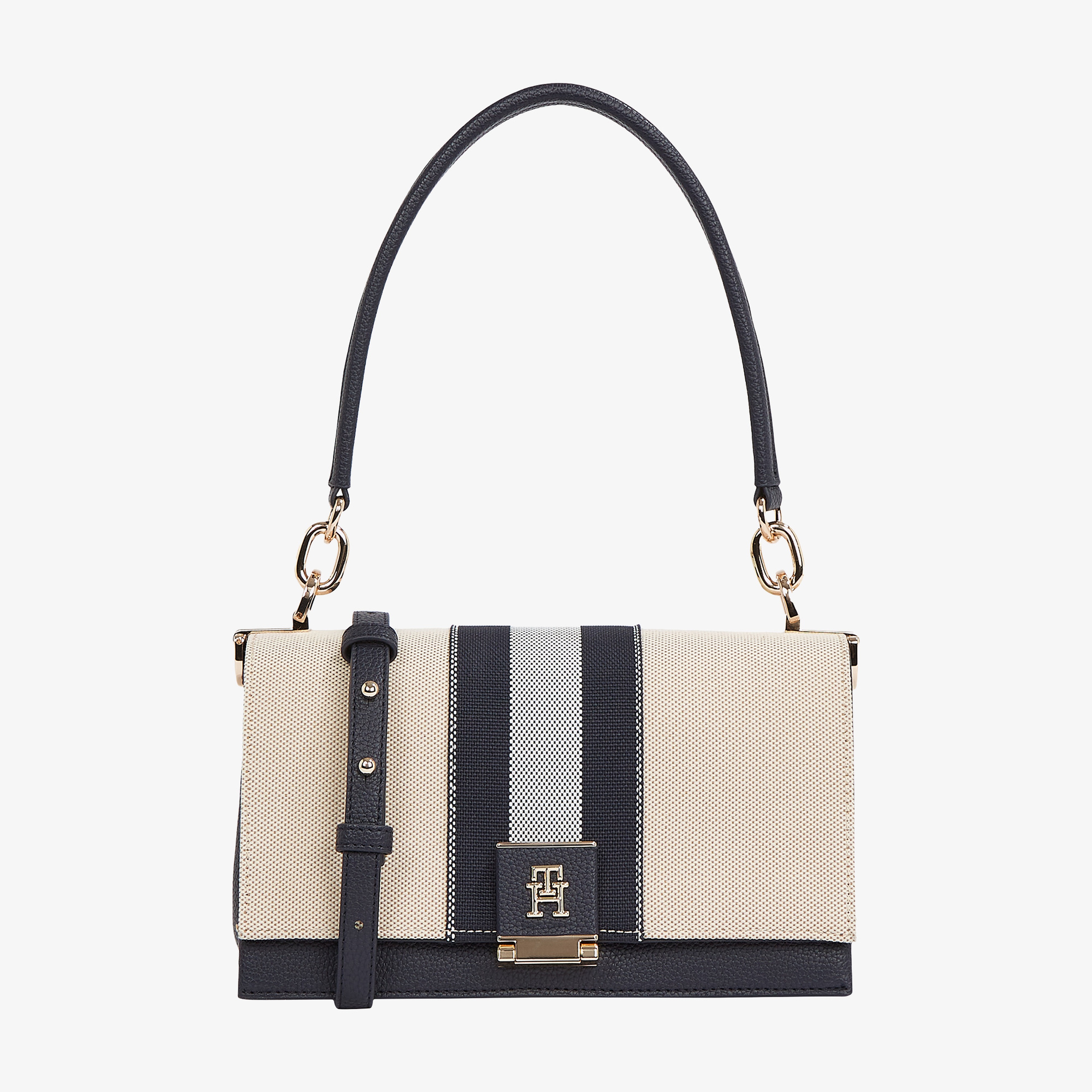 Tommy Hilfiger Crossover Canvas Kadın Mavi El Çantası