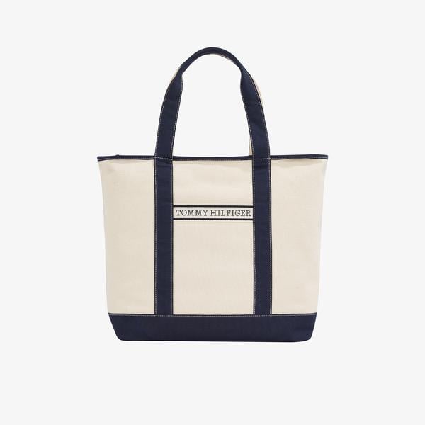 Tommy Hilfiger Summer Canvas Kadın Lacivert El Çantası