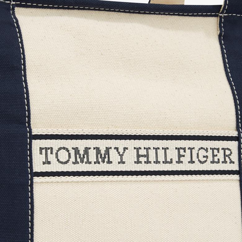 Tommy Hilfiger Summer Canvas Kadın Lacivert El Çantası
