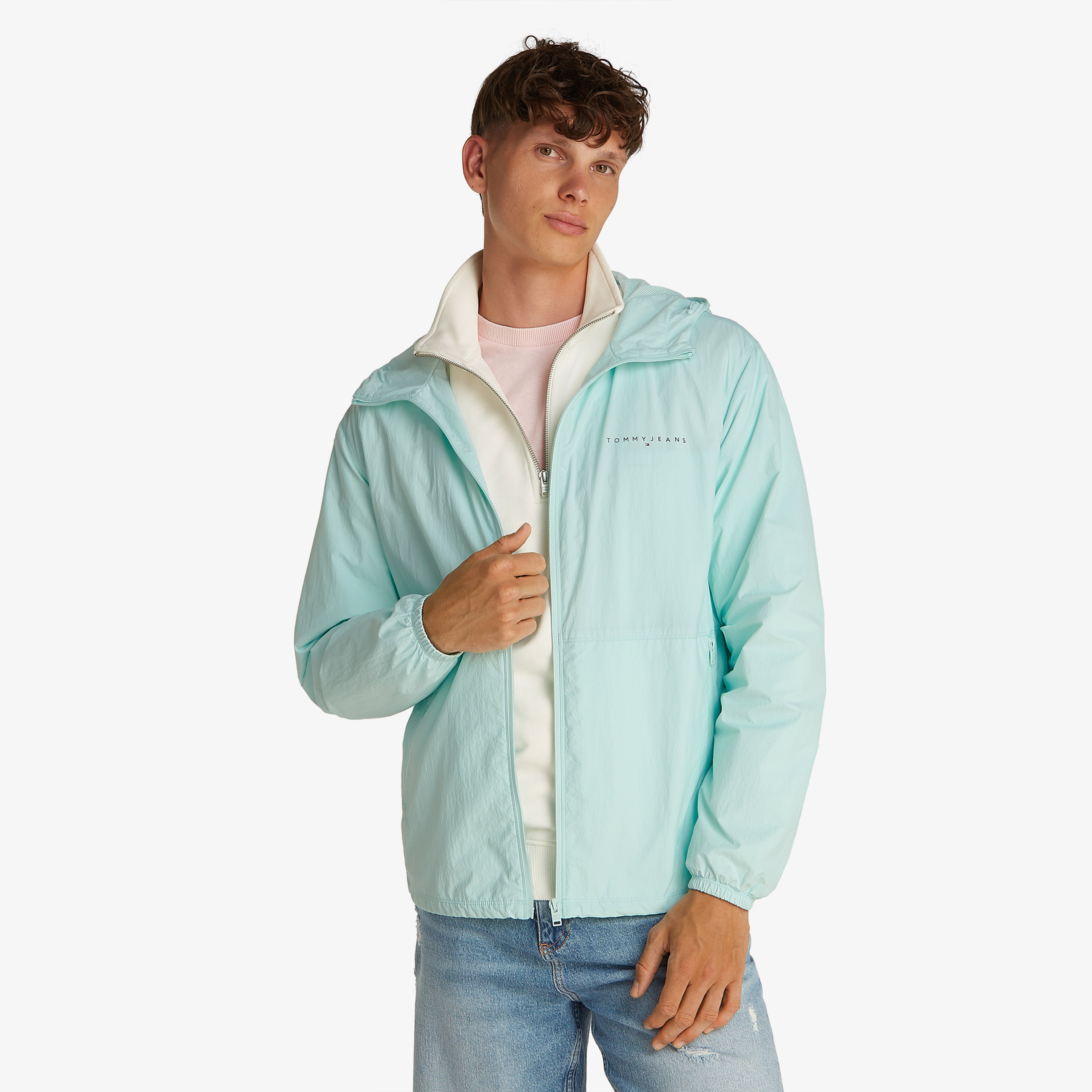 Tommy Jeans Chicago Windbreaker Ext Erkek Yeşil Ceket