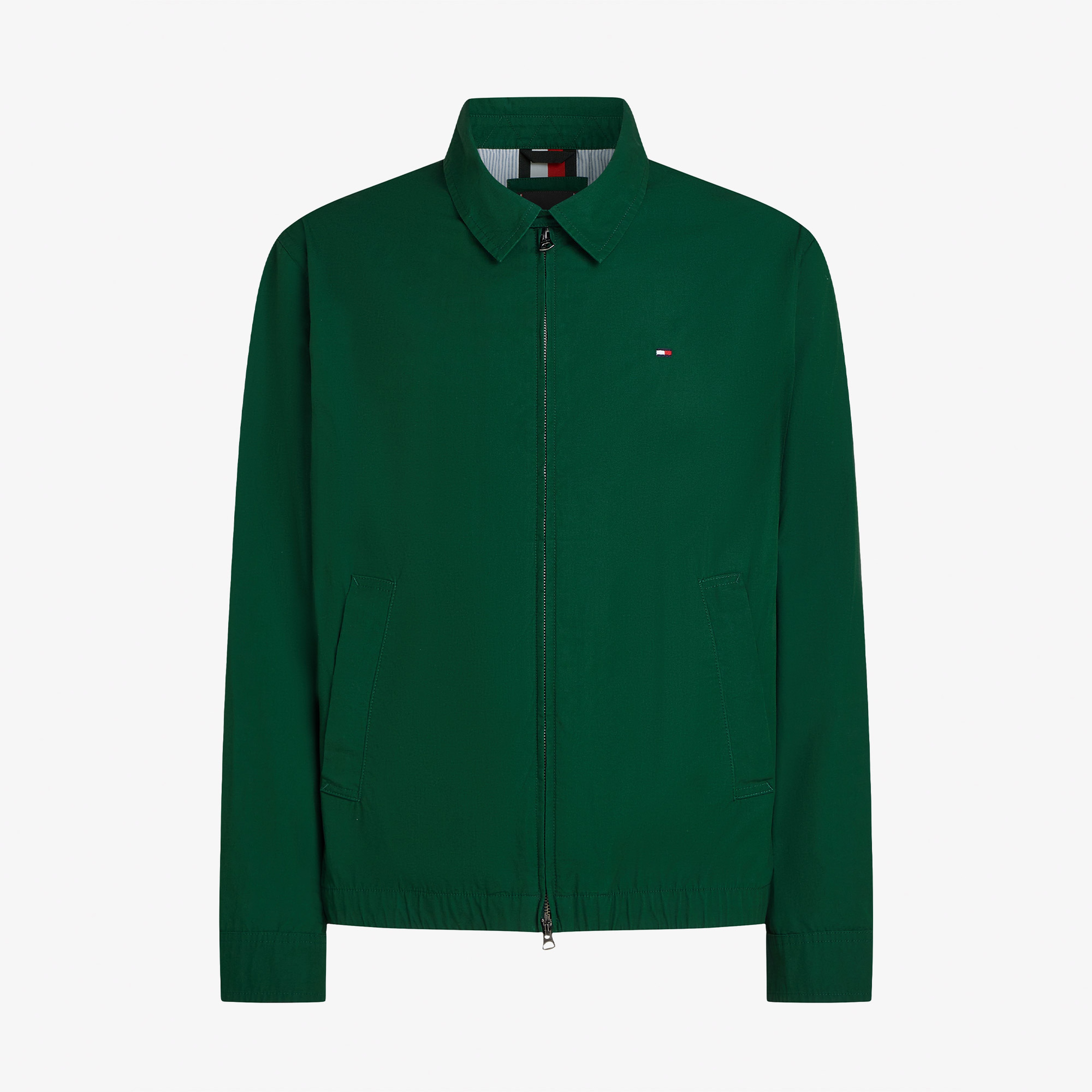 Tommy Hilfiger Lightweight Cotton Ivy Erkek Yeşil Ceket