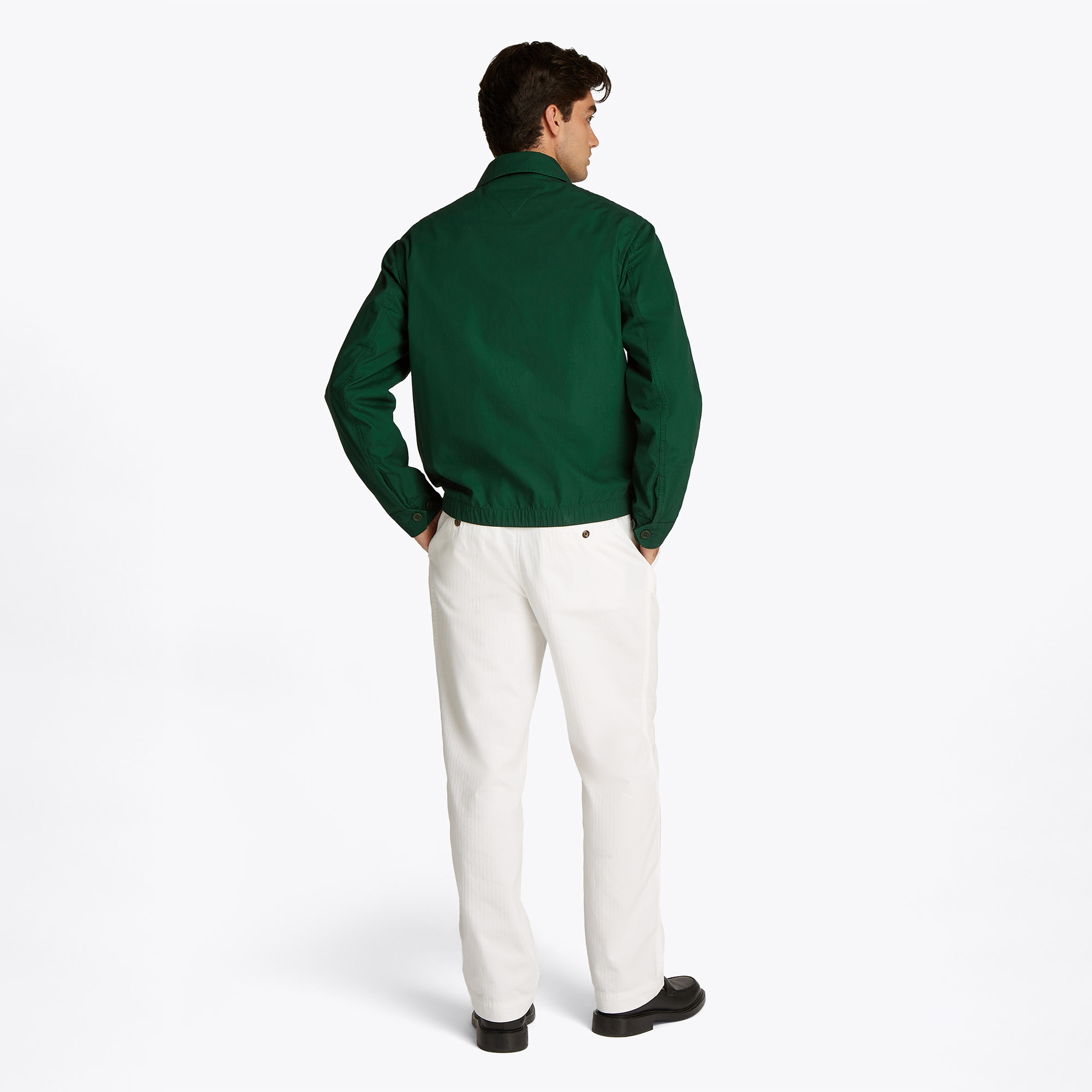 Tommy Hilfiger Lightweight Cotton Ivy Erkek Yeşil Ceket