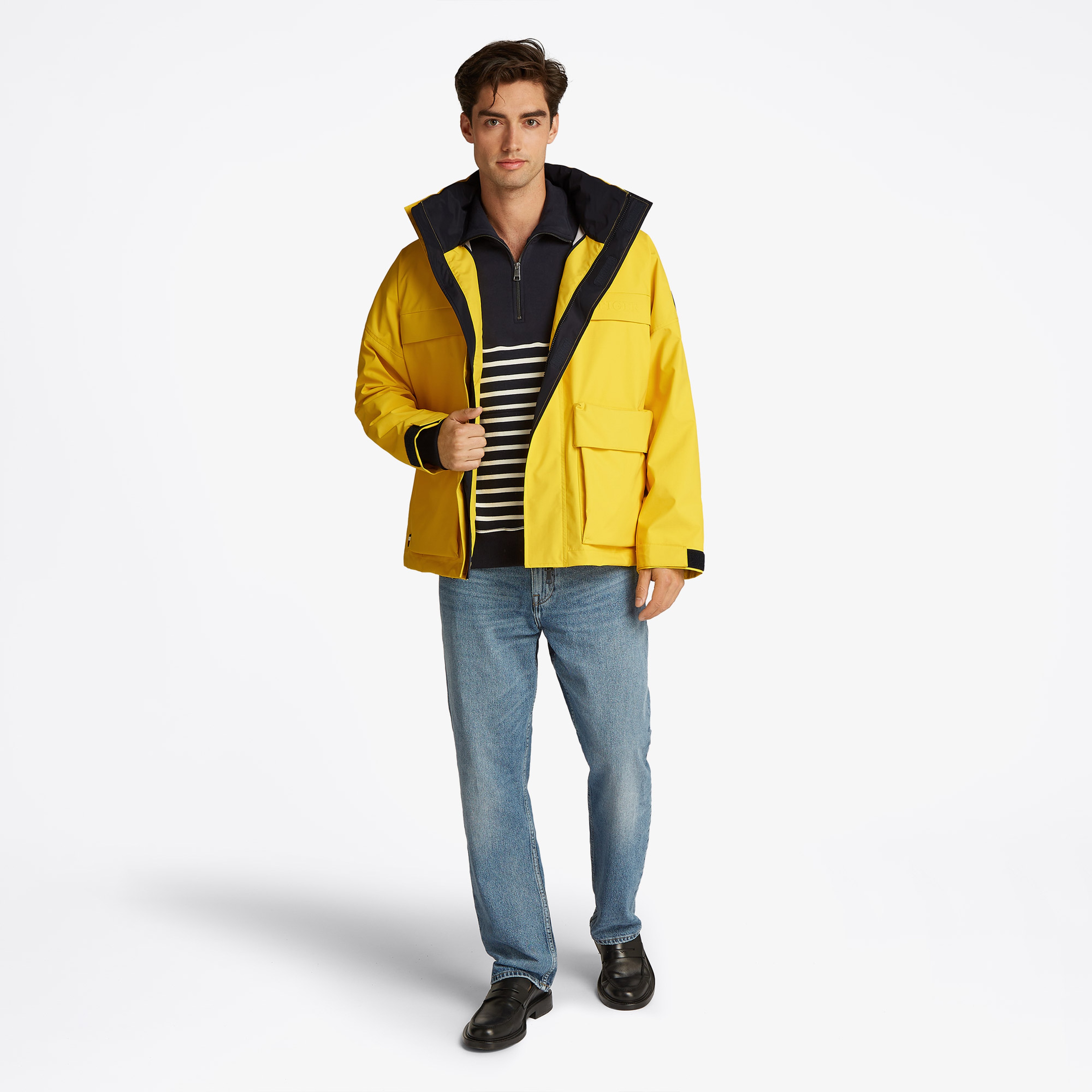 Tommy Hilfiger Regatta Mid Length Erkek Sarı Ceket
