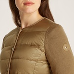 Tommy Hilfiger Ul Down Knit Mix Jkt Kadın Kahverengi Ceket