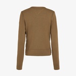 Tommy Hilfiger Ul Down Knit Mix Jkt Kadın Kahverengi Ceket