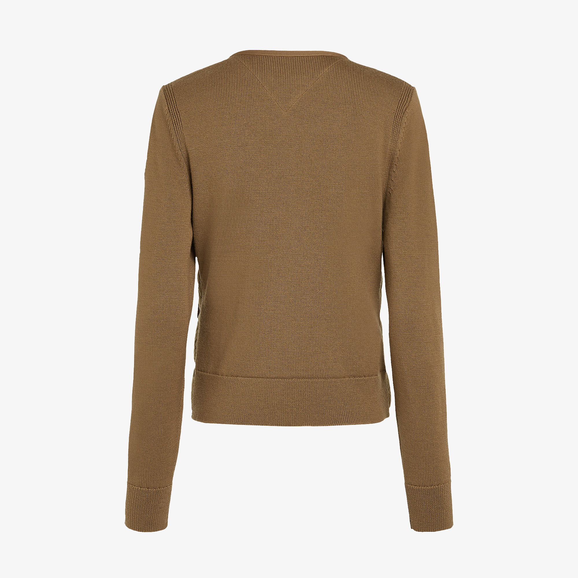 Tommy Hilfiger Ul Down Knit Mix Jkt Kadın Kahverengi Ceket