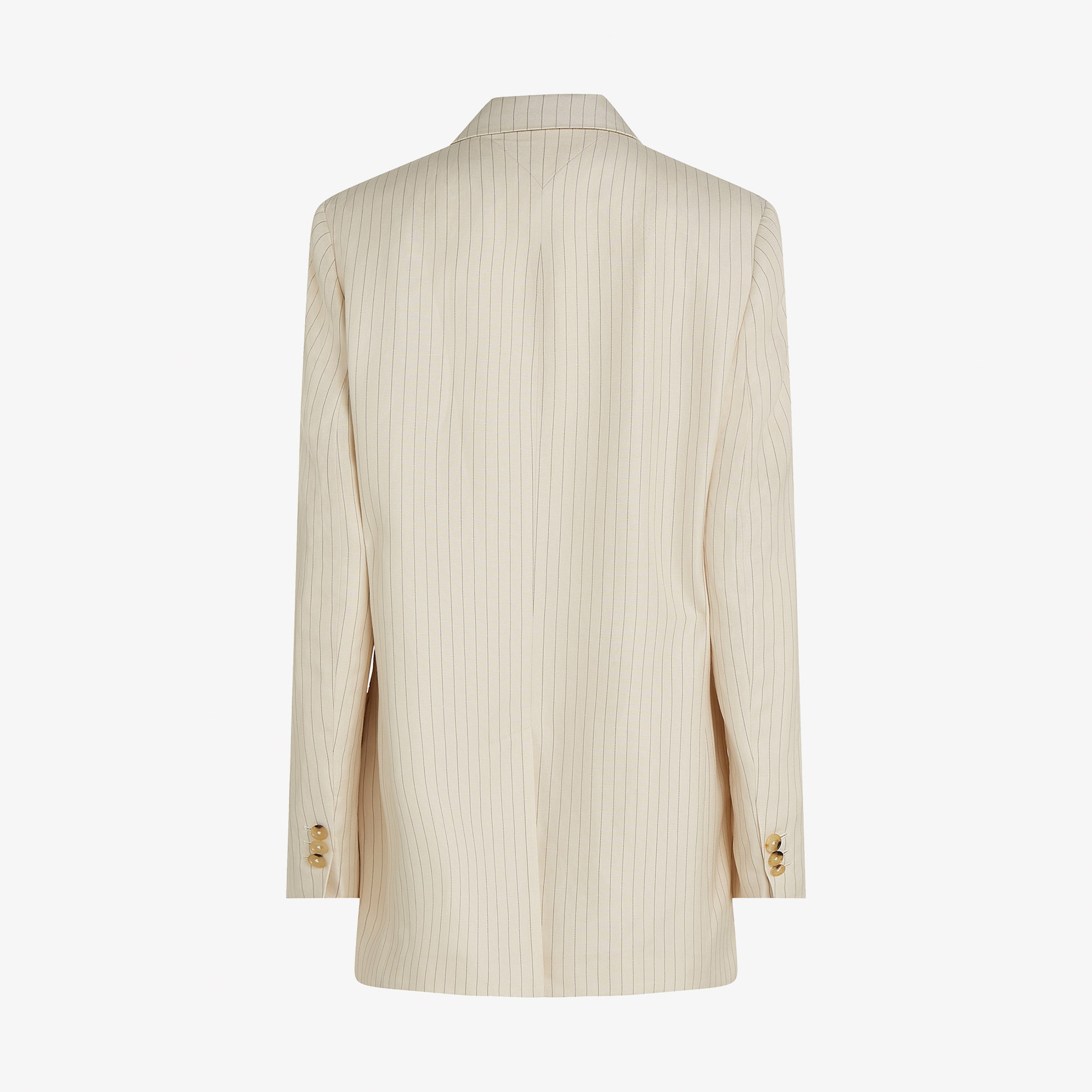 Tommy Hilfiger Viscose Linen Relaxed Sb Blazer Kadın Beyaz Ceket