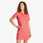 Tommy Jeans Badge Pique Kadın Pembe Elbise