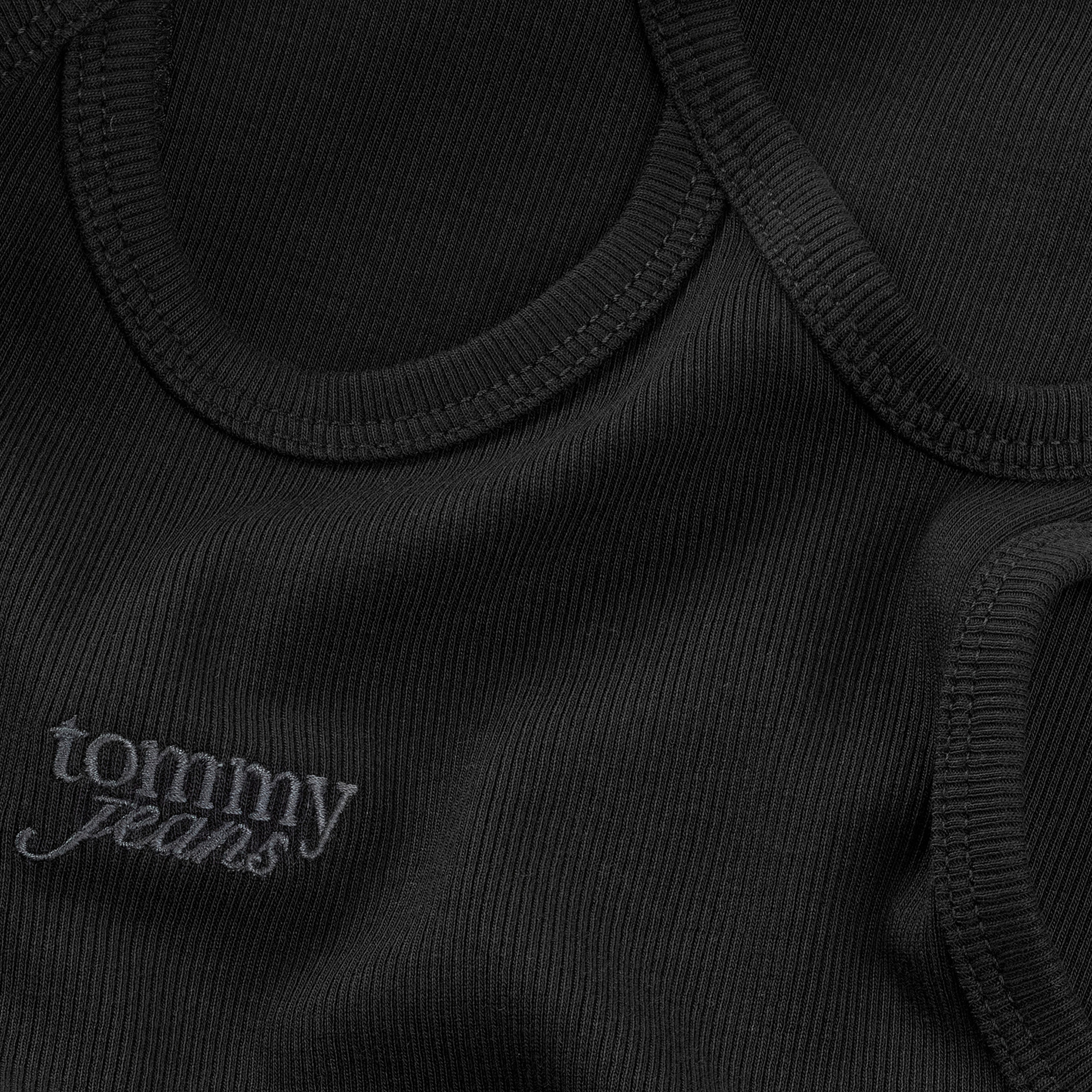 Tommy Jeans Tie Detail Gmd Script Kadın Siyah Elbise