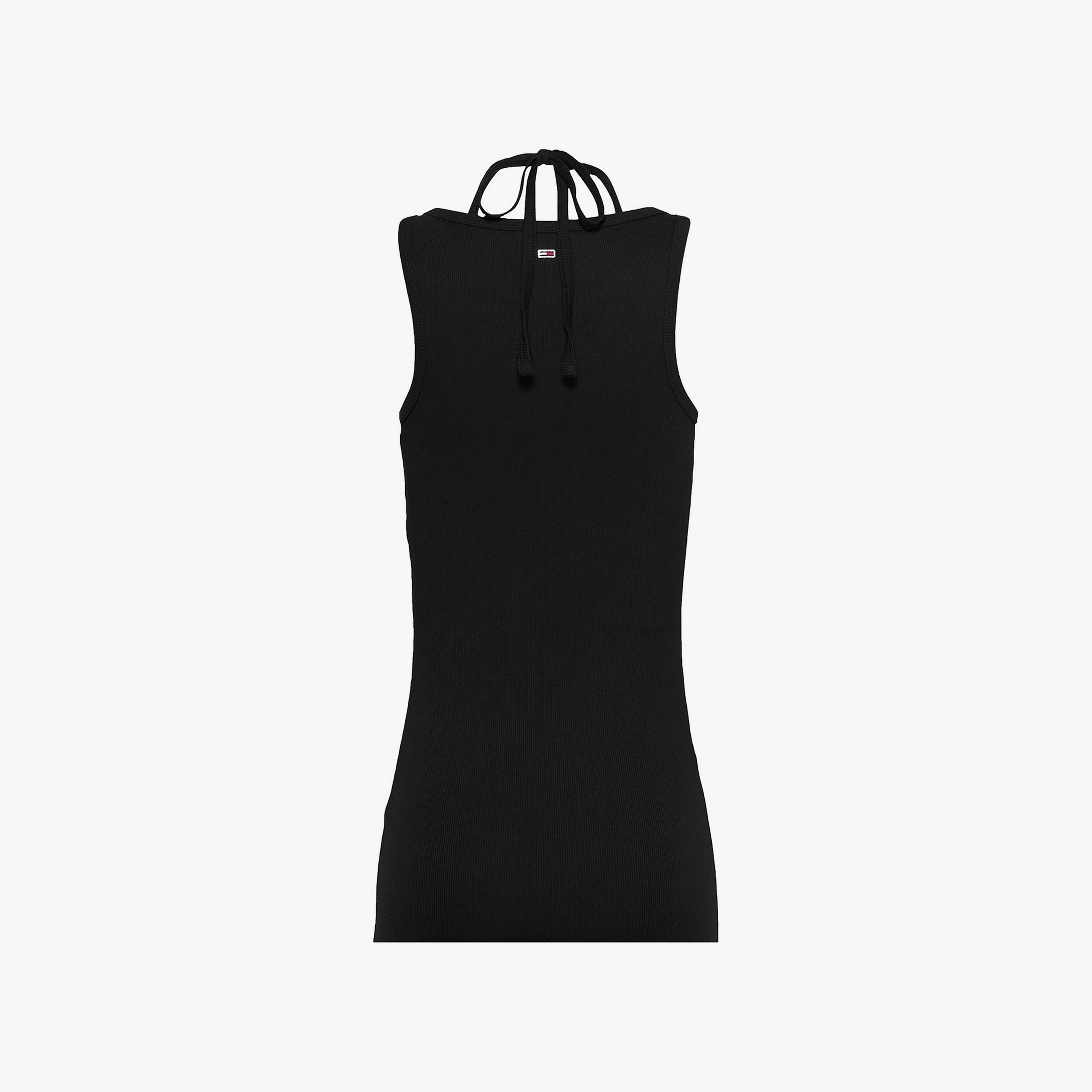 Tommy Jeans Tie Detail Gmd Script Kadın Siyah Elbise