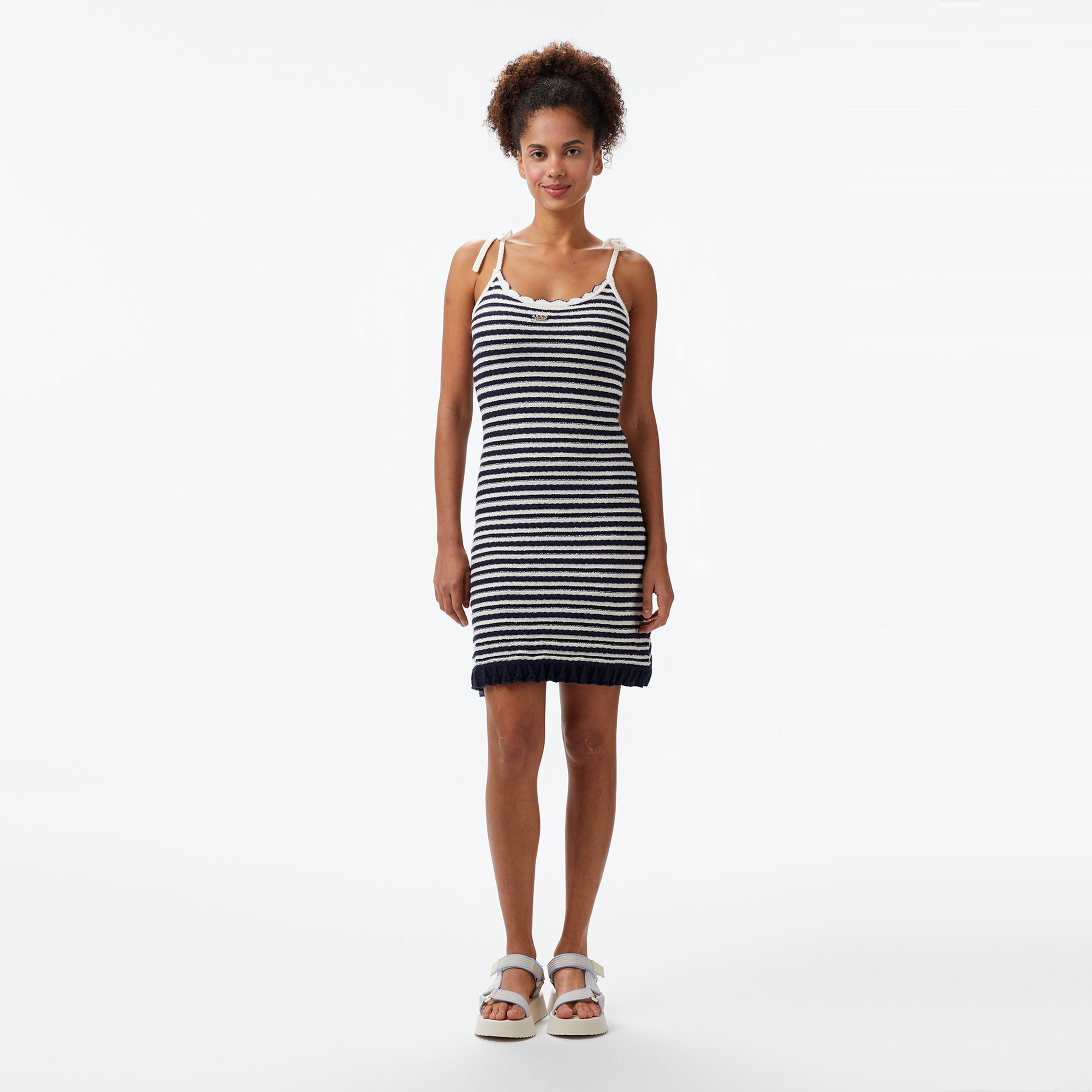 Tommy Jeans Tjcw Breton Stripe Kadın Lacivert Elbise