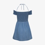 Tommy Jeans Chambray Fit & Flare Kadın Lacivert Elbise