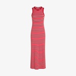 Tommy Hilfiger Slim 5X2 Rib Midi Kadın Kırmızı Elbise