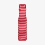 Tommy Hilfiger Slim 5X2 Rib Midi Kadın Kırmızı Elbise