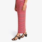 Tommy Hilfiger Slim 5X2 Rib Midi Kadın Kırmızı Elbise