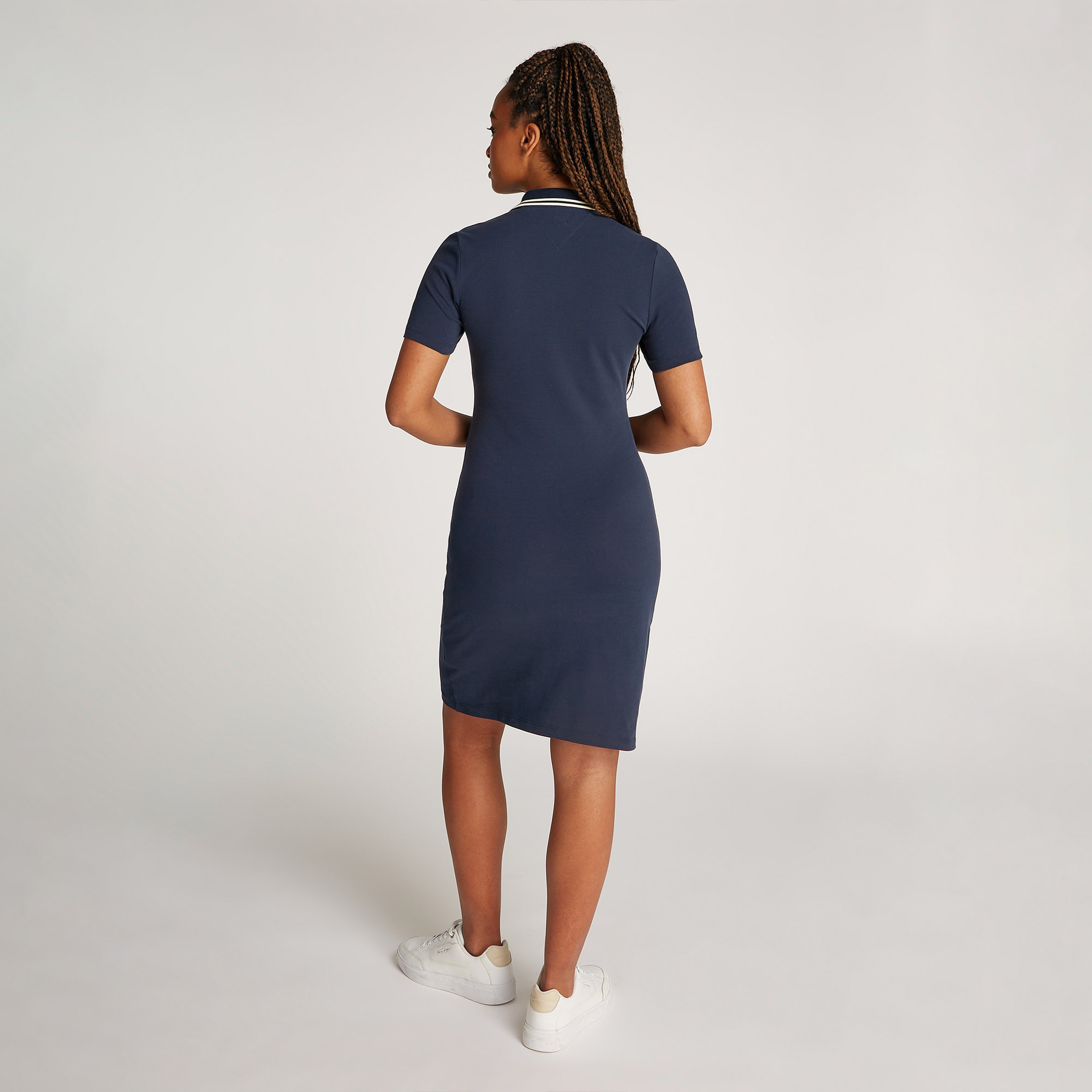 Tommy Hilfiger Varsity Graphic Kadın Lacivert Elbise