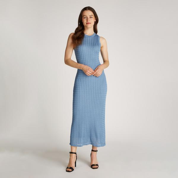 Tommy Hilfiger Kadın Mavi Elbise