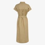 Tommy Hilfiger Ess Linen Midi Kadın Bej Elbise