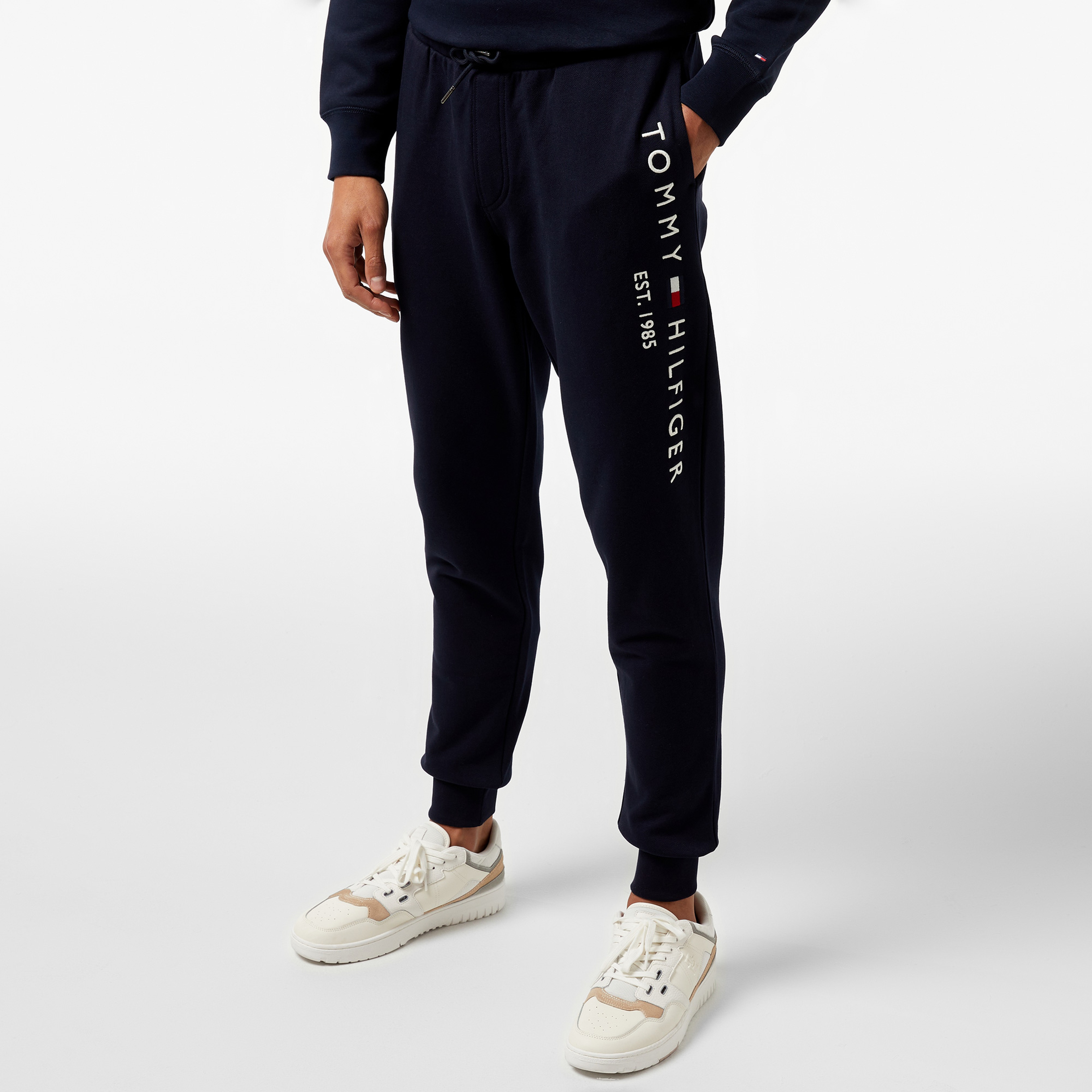 Tommy Hilfiger Tommy Logo Sweatpants Erkek Mavi Eşofman Altı