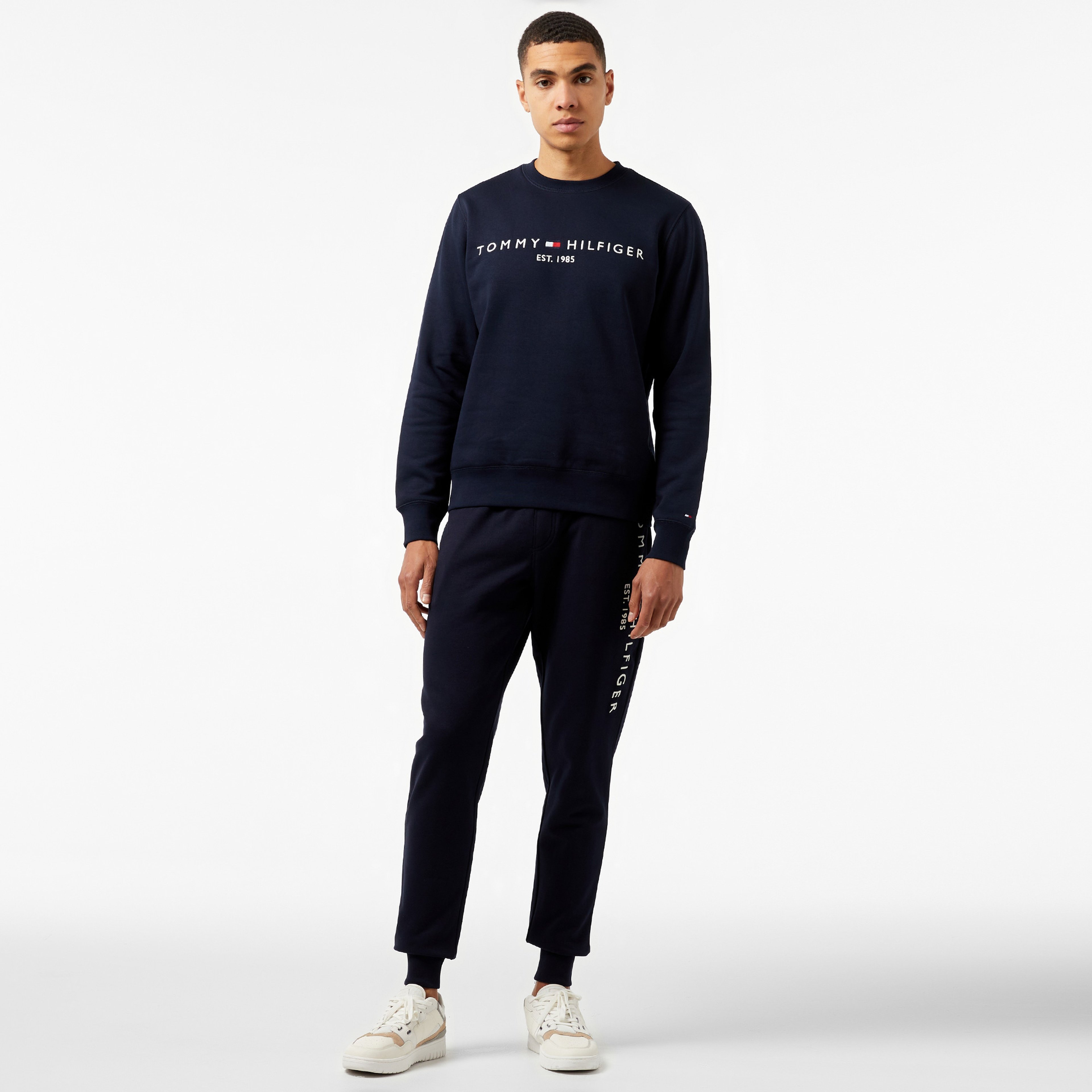 Tommy Hilfiger Tommy Logo Sweatpants Erkek Mavi Eşofman Altı
