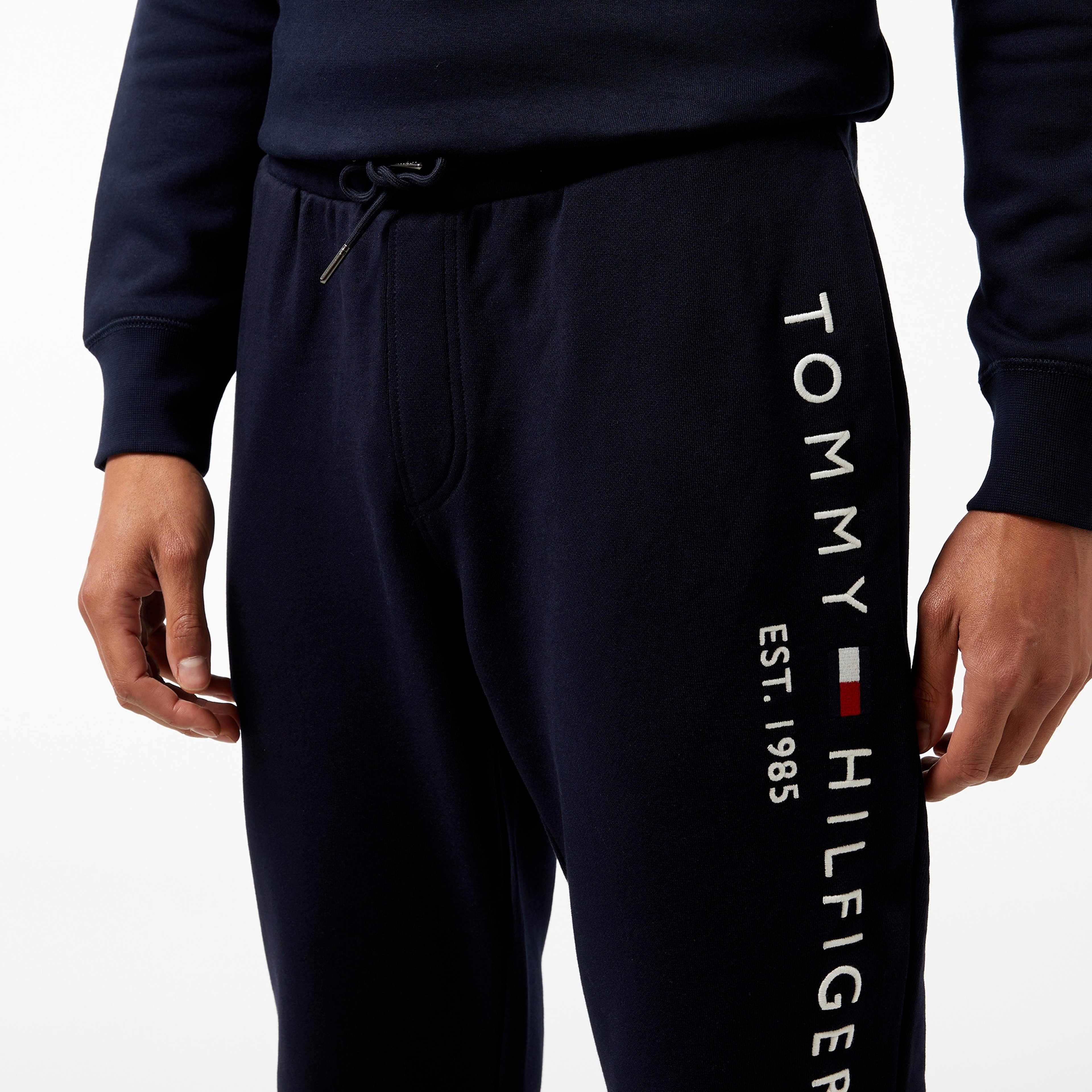 Tommy Hilfiger Tommy Logo Sweatpants Erkek Mavi Eşofman Altı
