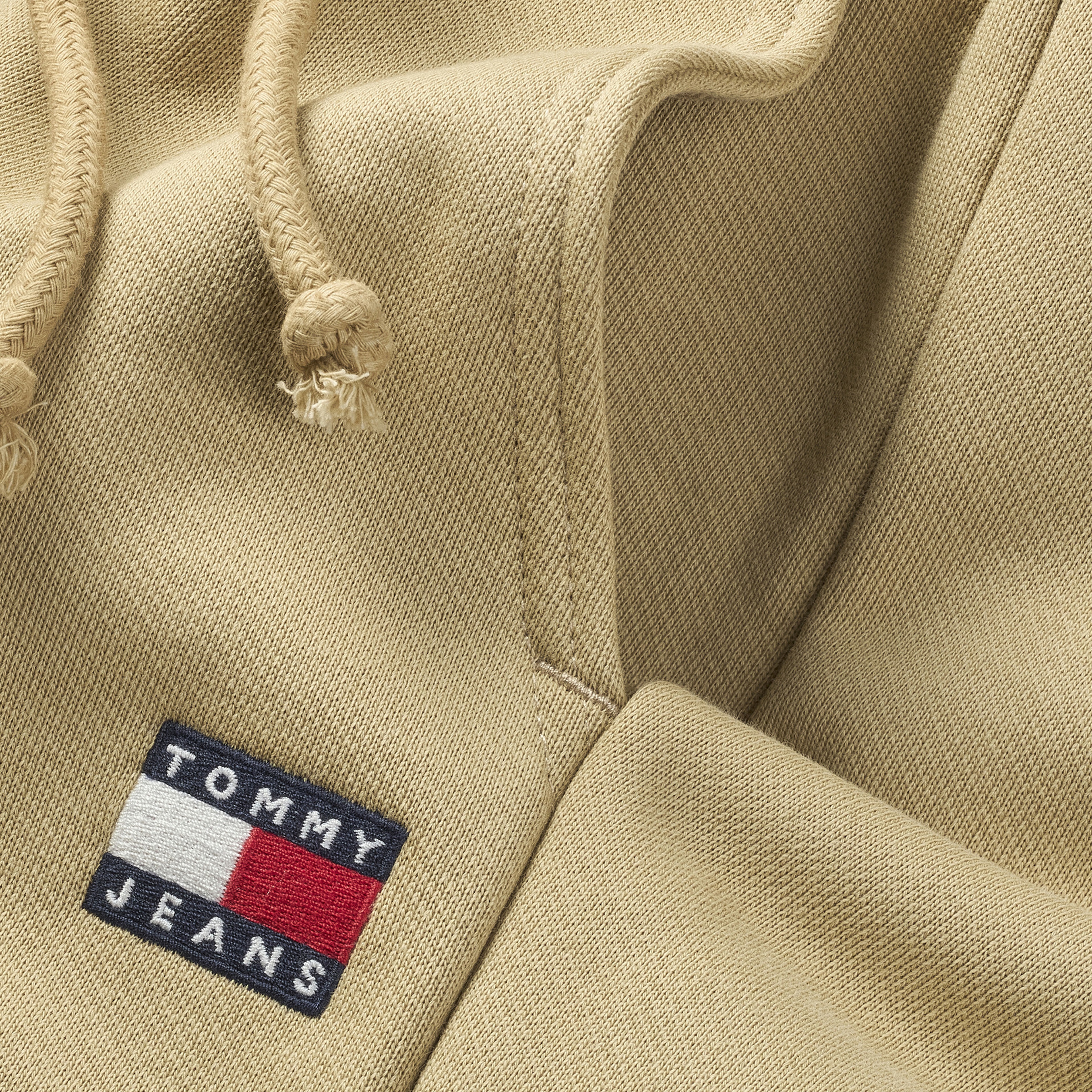 Tommy Jeans Reg Badge Erkek Bej Eşofman Altı