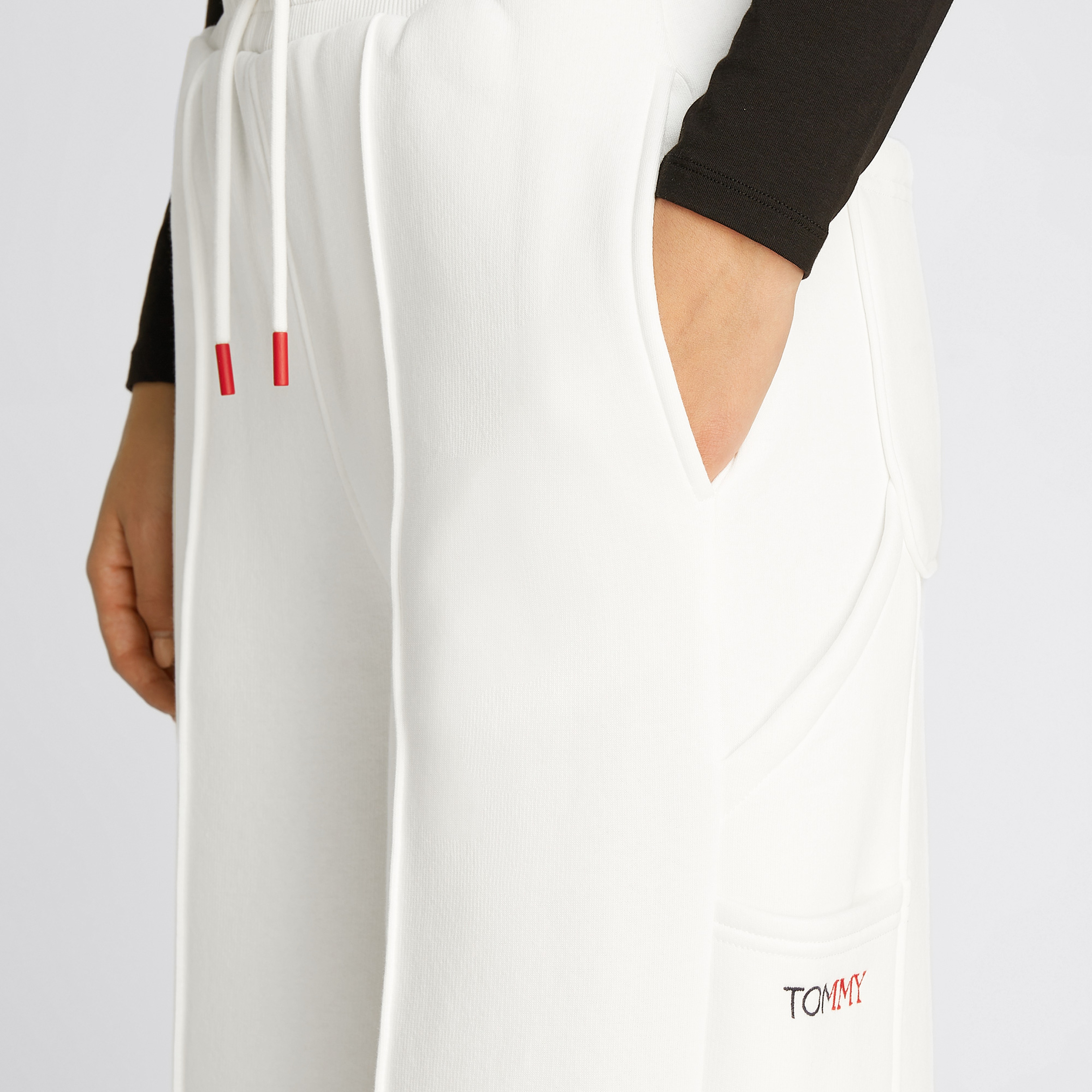 Tommy Jeans Rwb Graphic Terry Kadın Beyaz Eşofman Altı
