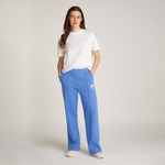 Tommy Hilfiger Varsity Graphic Straight Kadın Mavi Eşofman Altı