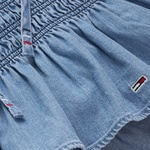 Tommy Jeans Chambray Ruched Kadın Lacivert Etek