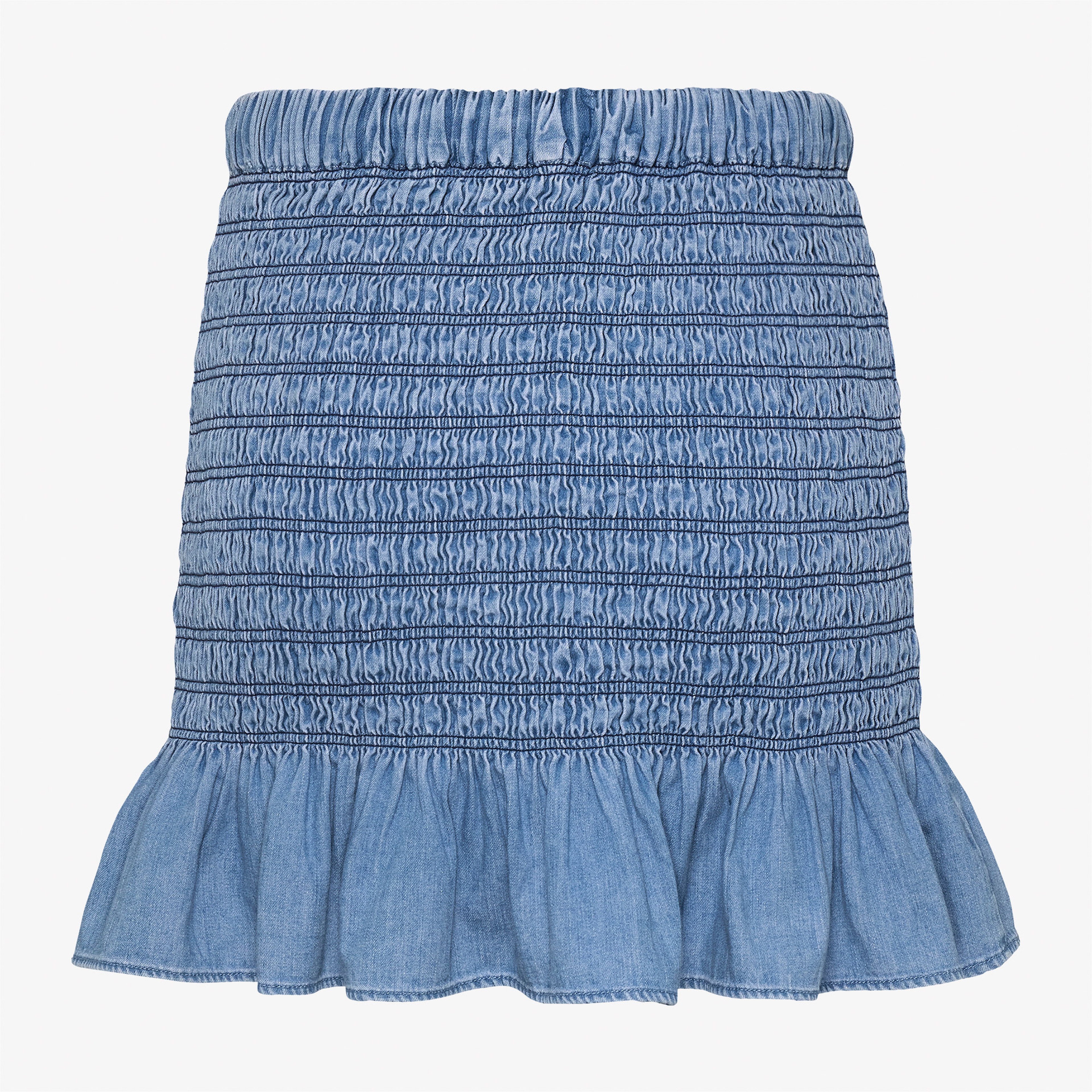 Tommy Jeans Chambray Ruched Kadın Lacivert Etek