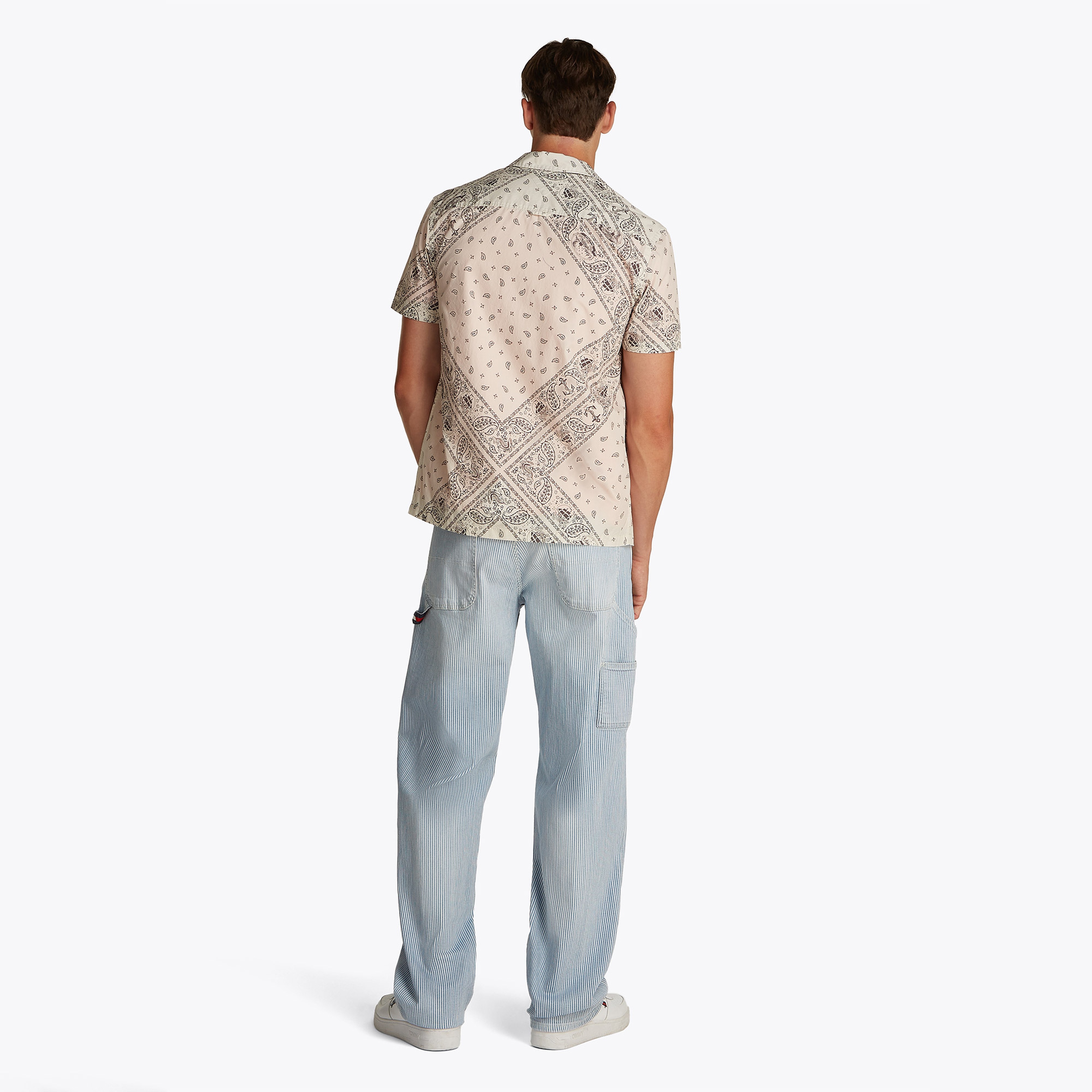 Tommy Jeans Erkek Bej Gömlek